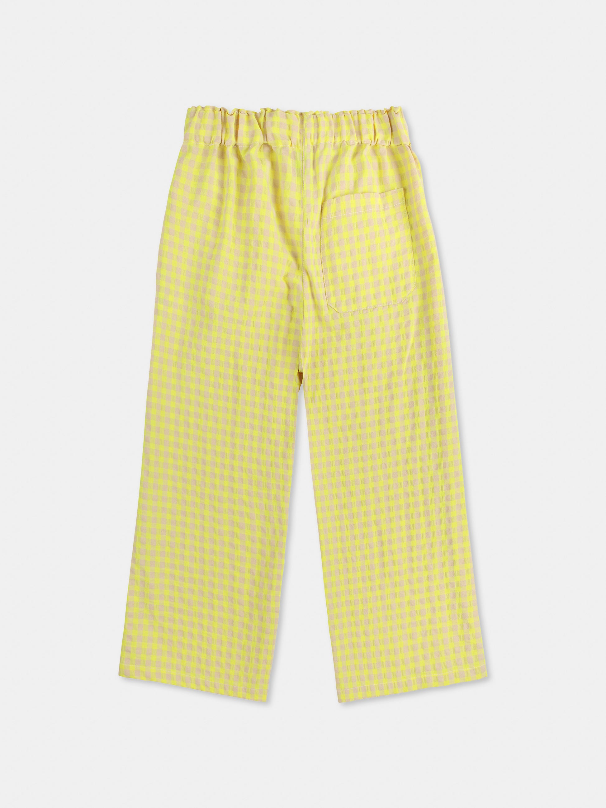 Pantaloni gialli per bambini con logo,Bobo Choses,B125AC082