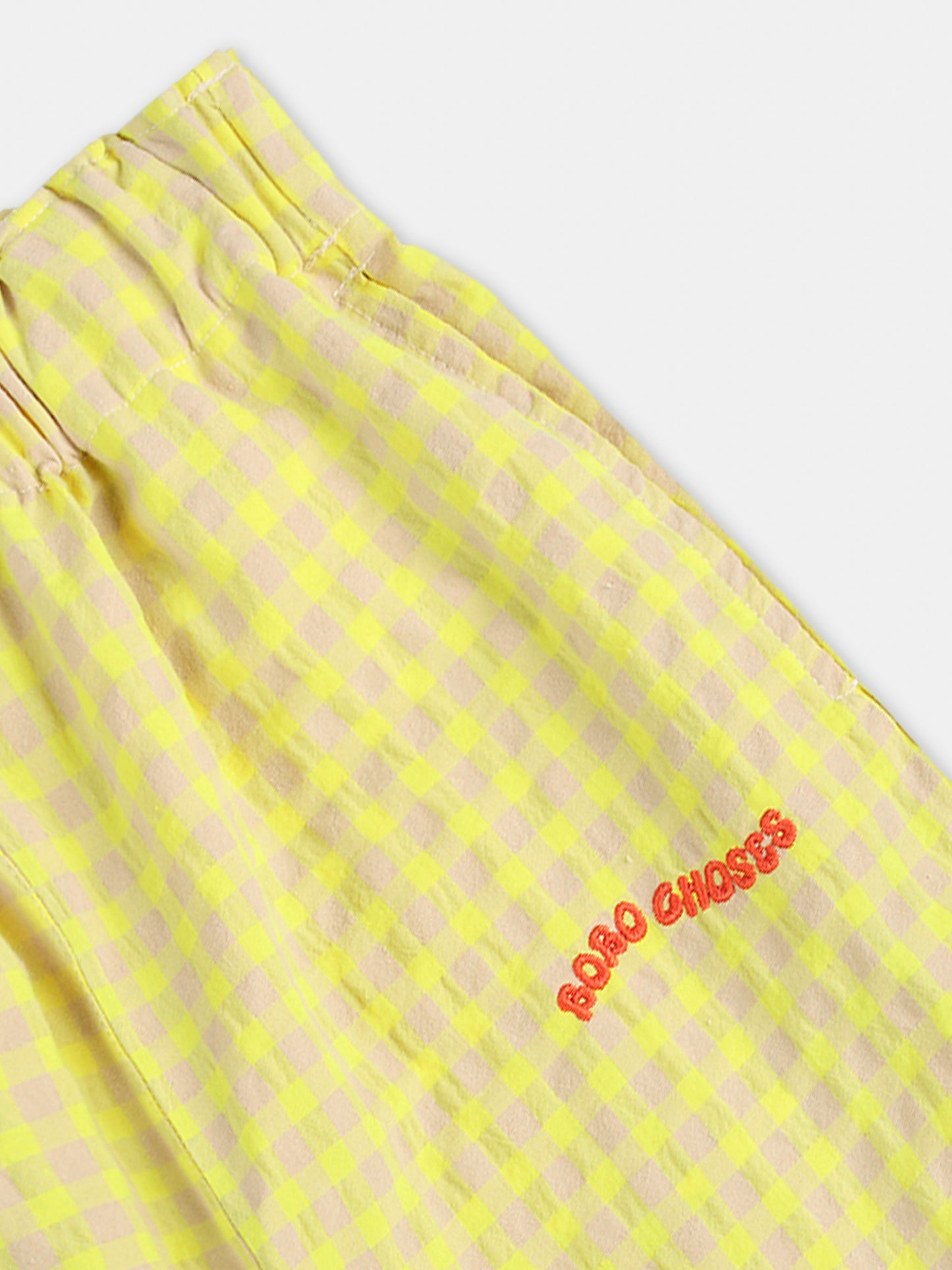 Pantaloni gialli per bambini con logo,Bobo Choses,B125AC082
