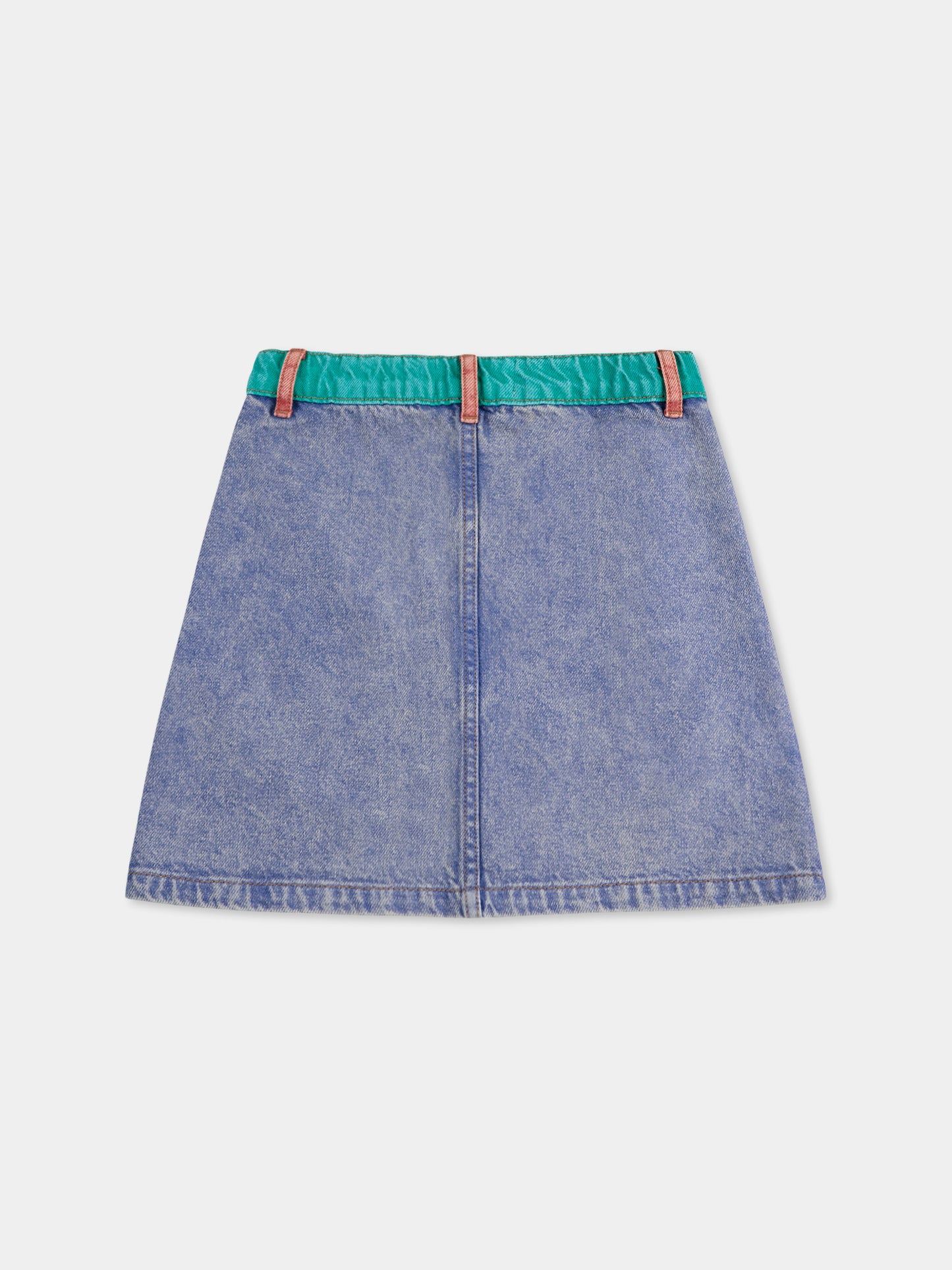 Gonna denim per bambina con logo,Bobo Choses,B125AC072