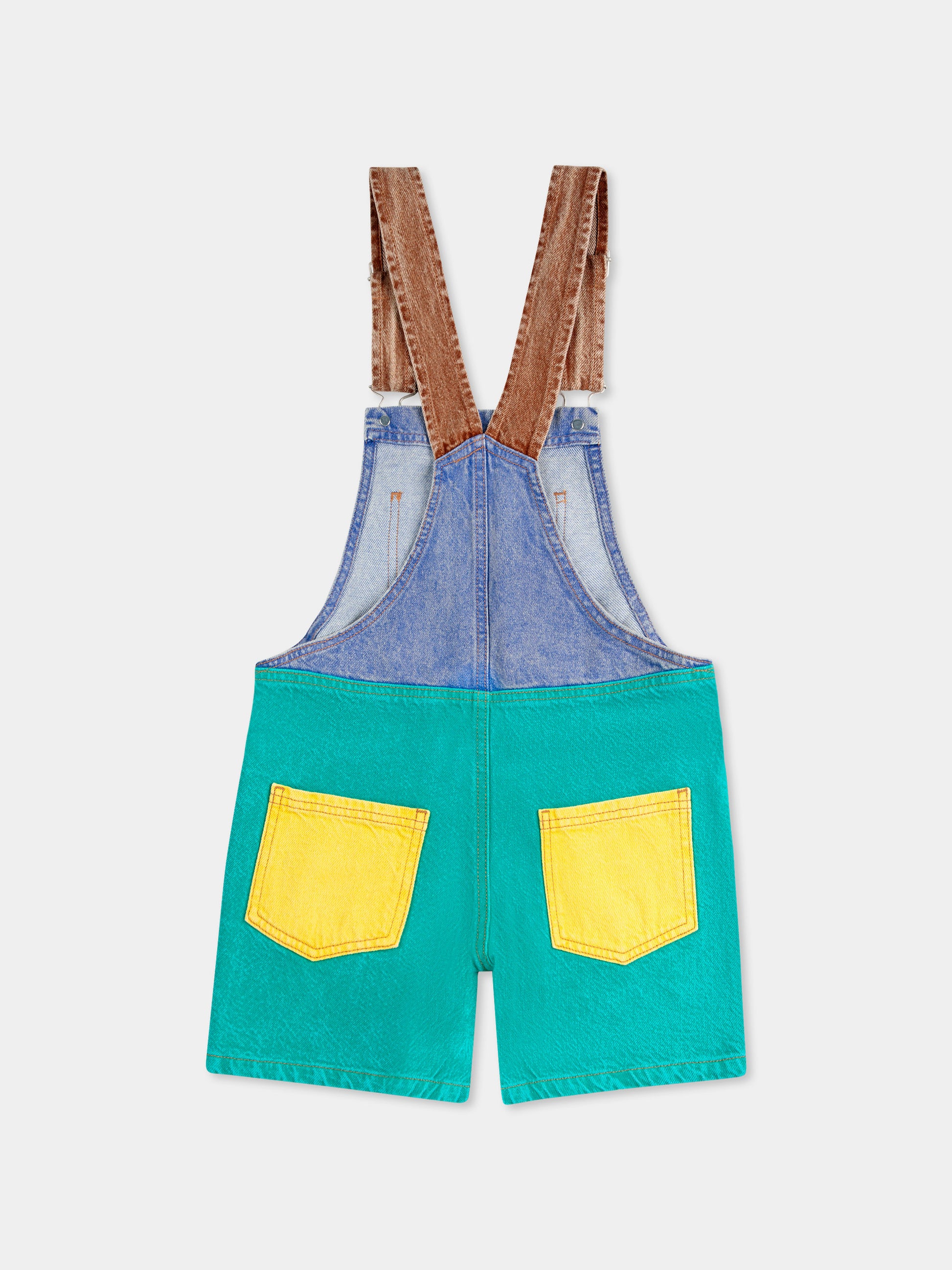 Salopette multicolor per bambini con patch,Bobo Choses,B125AC097