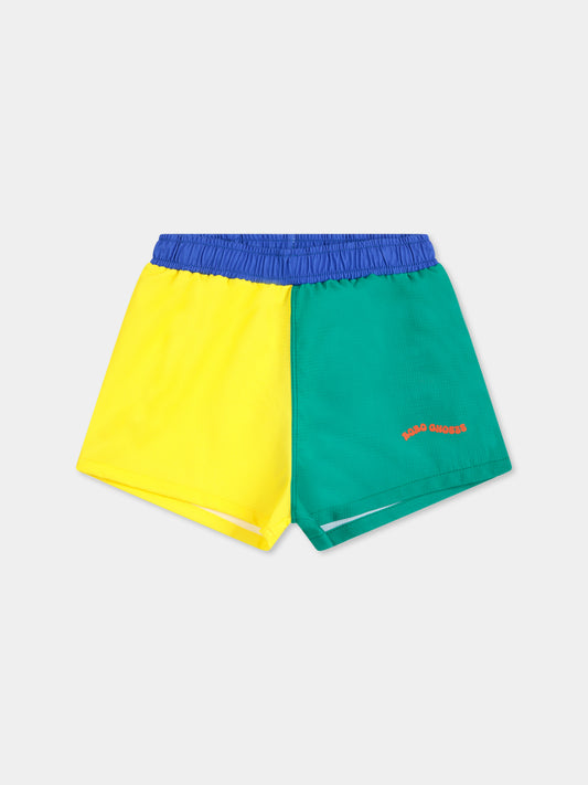 Boxer mare multicolor per neonato con logo,Bobo Choses,B125AB101
