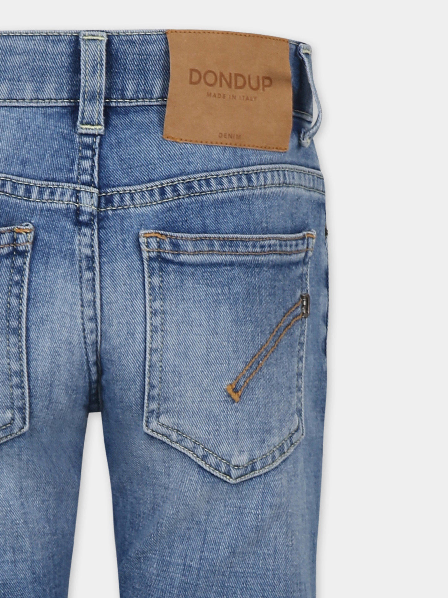 Jeans denim per bambino con logo,Dondup Kids,DMPA122 C DS039 4999