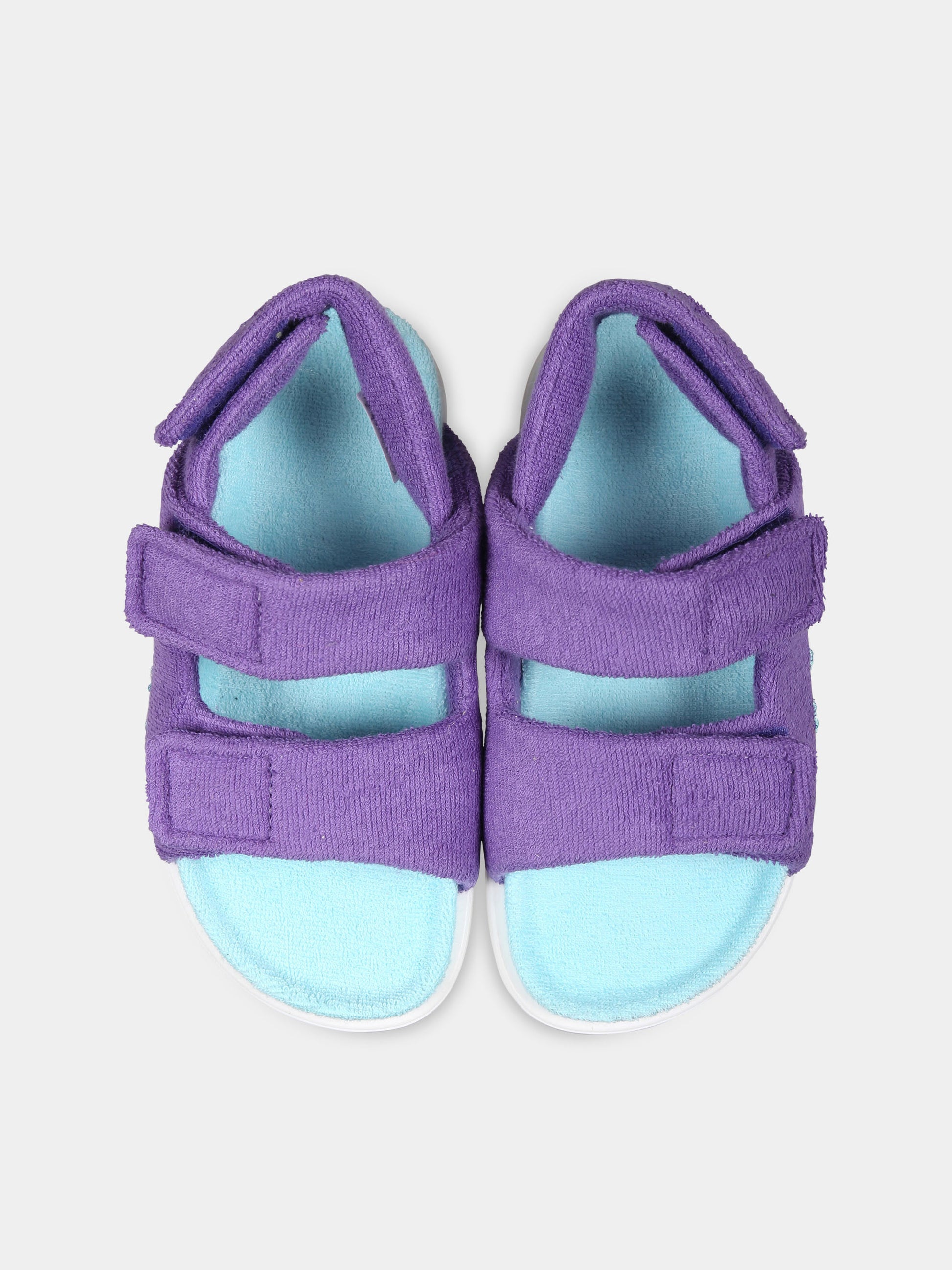 Sandali viola per bambina con logo,Marni Kids,79561 2