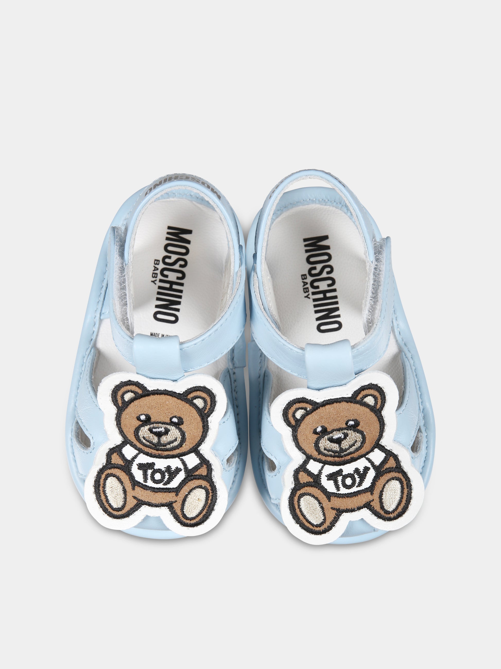 Ragnetti celesti per neonato con Teddy Bear,Moschino Kids,80386 2