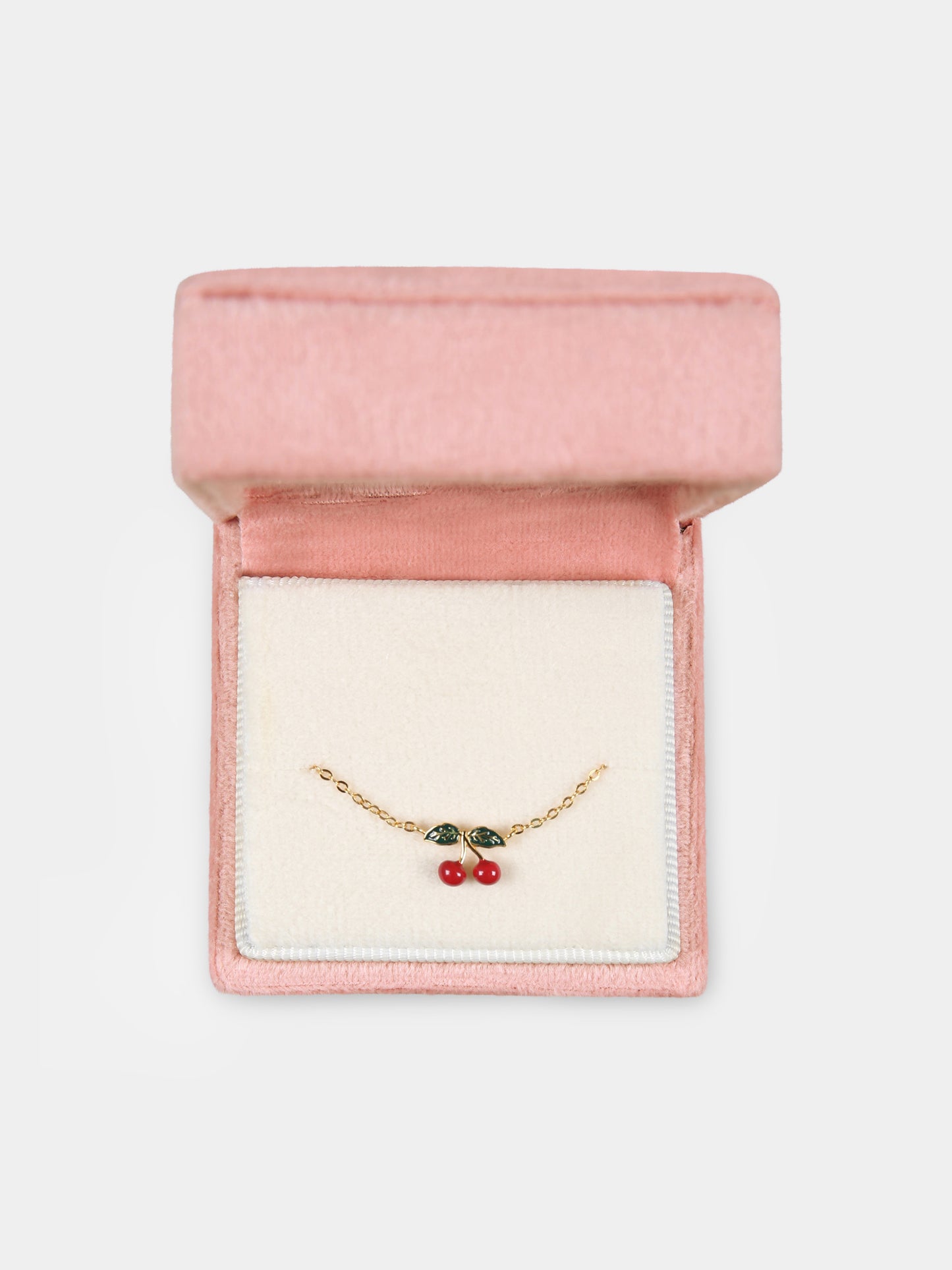 Gold bracelet for girl wih cherries