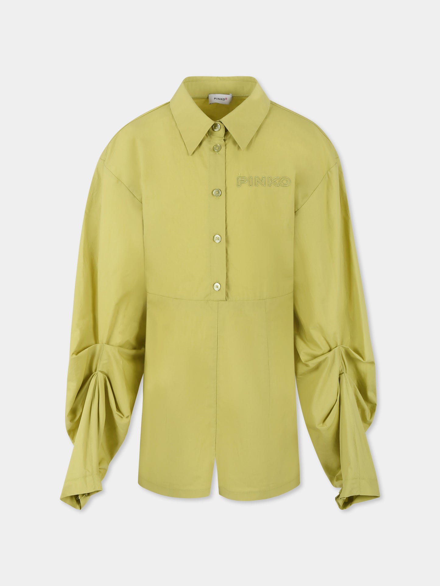 Jumpsuit verde per bambina con logo,Pinko,KFTA005 0 CA101 1057