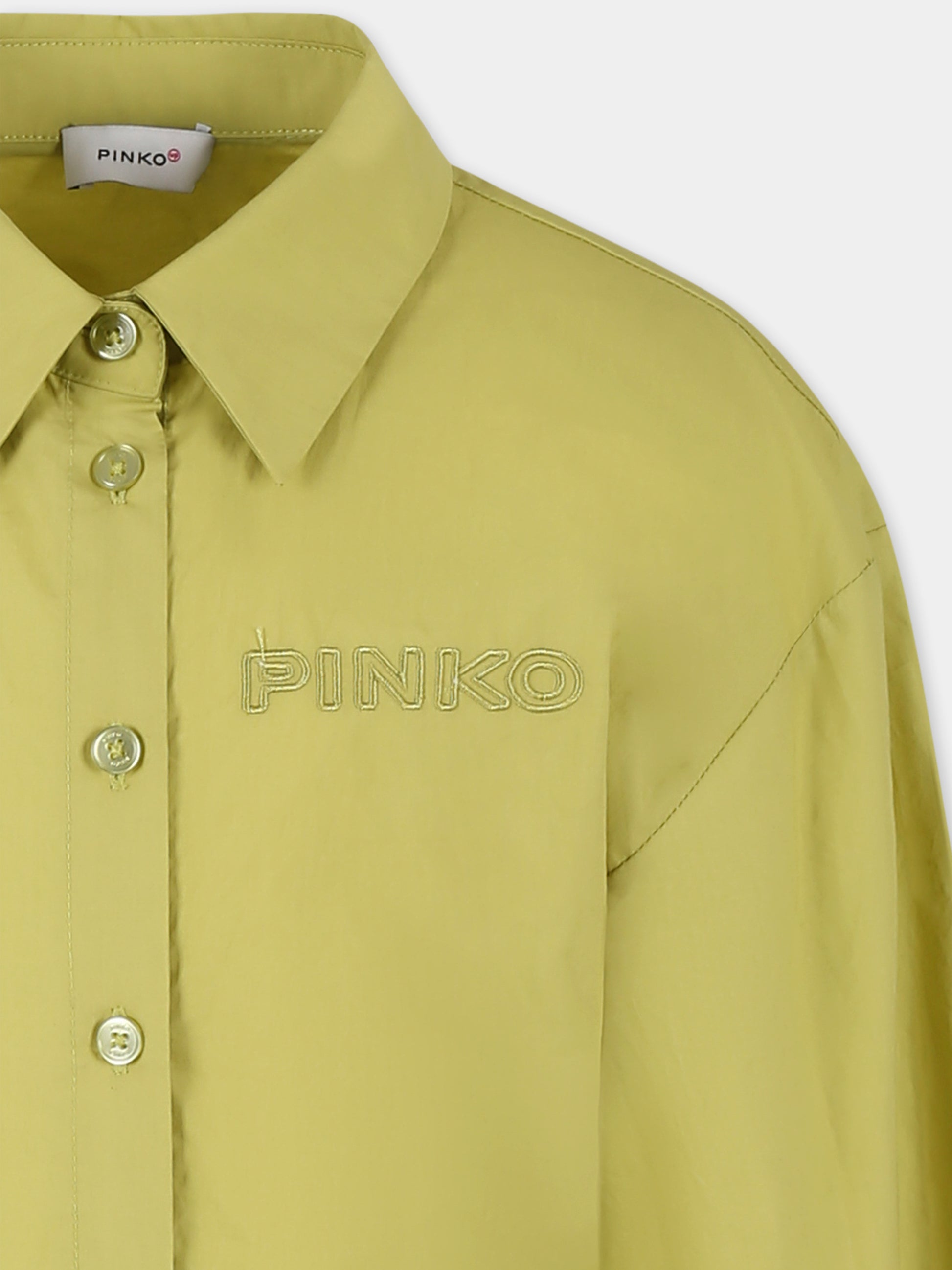 Jumpsuit verde per bambina con logo,Pinko,KFTA005 0 CA101 1057