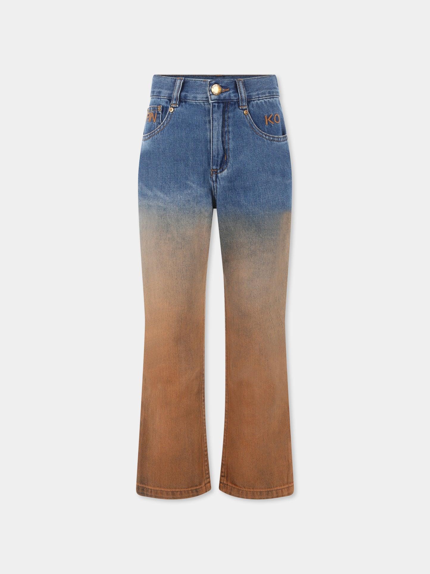 Denim jeans for girl with logo