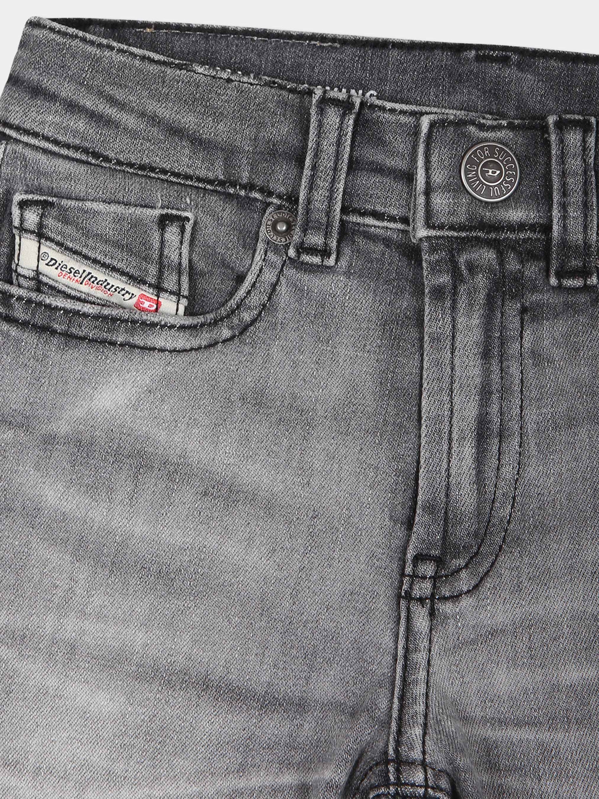 Jeans grigi per neonati con logo,Diesel,K00237 KXBKT K02