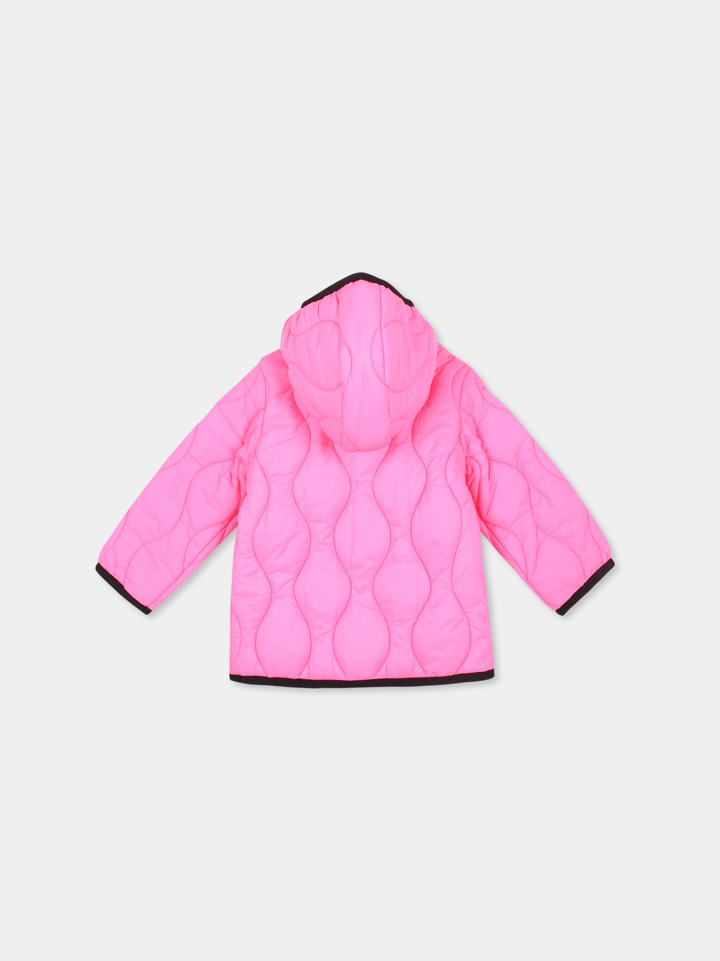 Piumino rosa per neonata con logo,Diesel,K00503 KXBLG K306