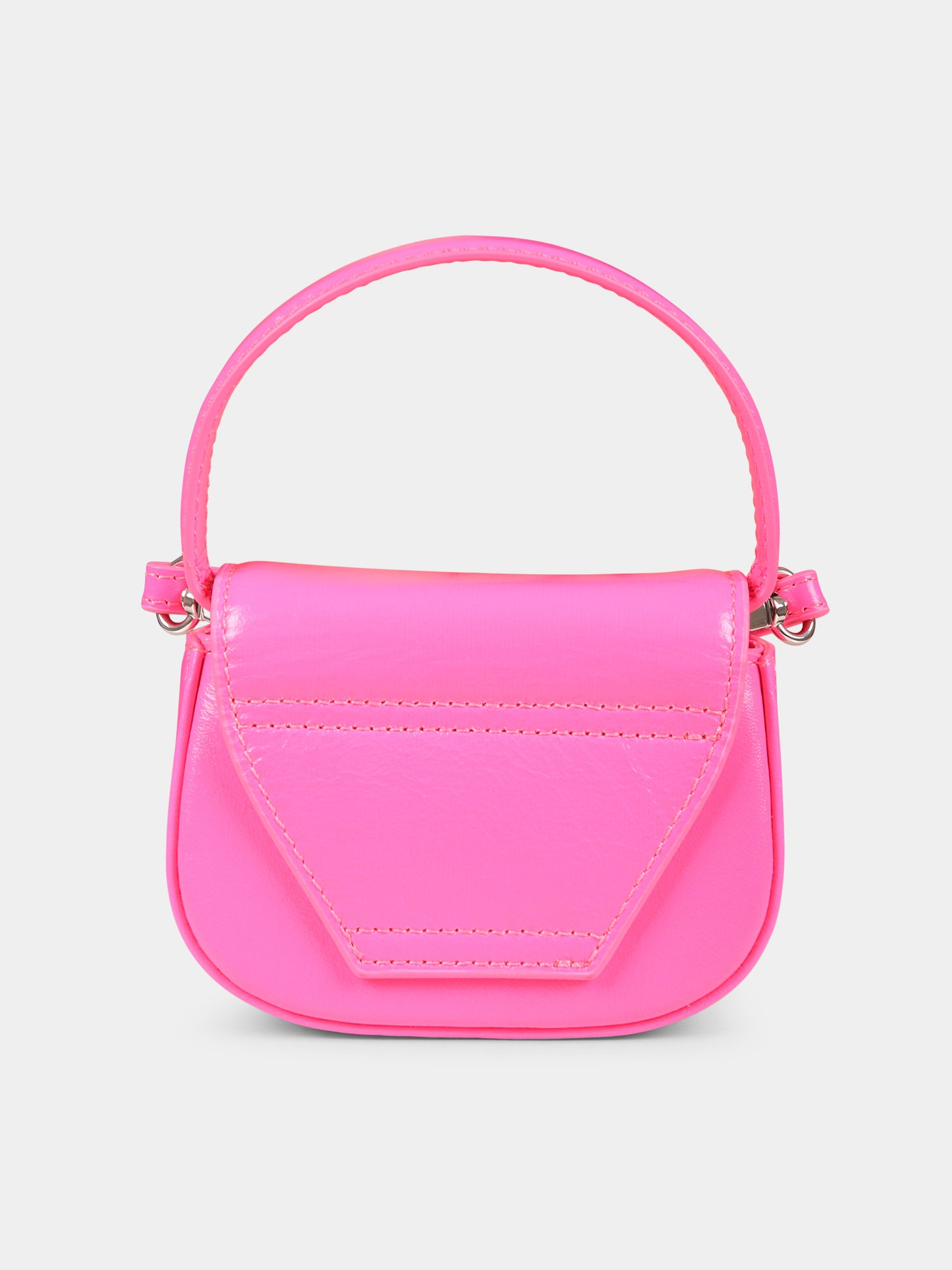 Borsa rosa per bambina con logo,Diesel,J01572 P3193 T4343