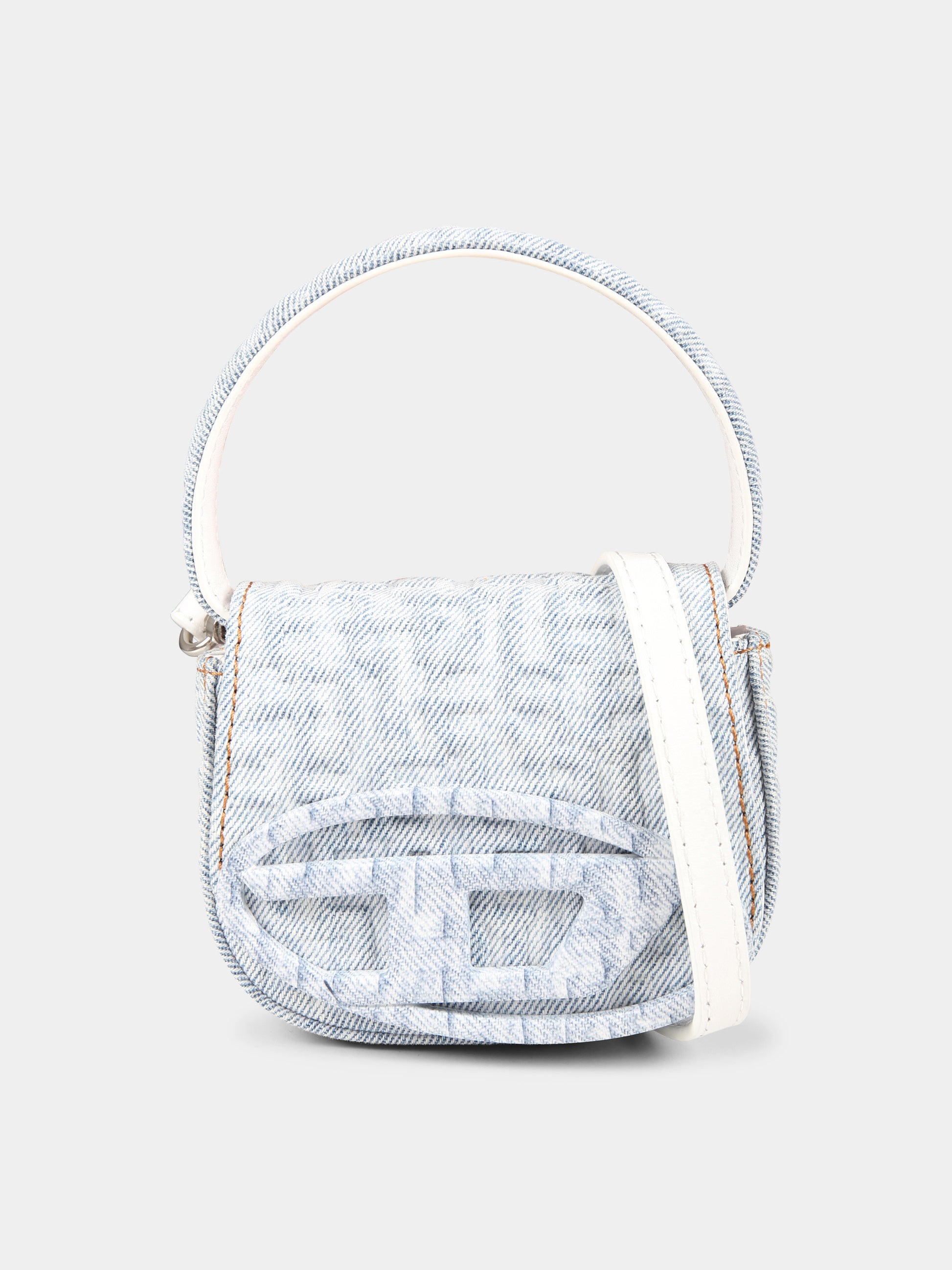 Borsa blu per bambina con logo,Diesel,J01572 P5142 H0918