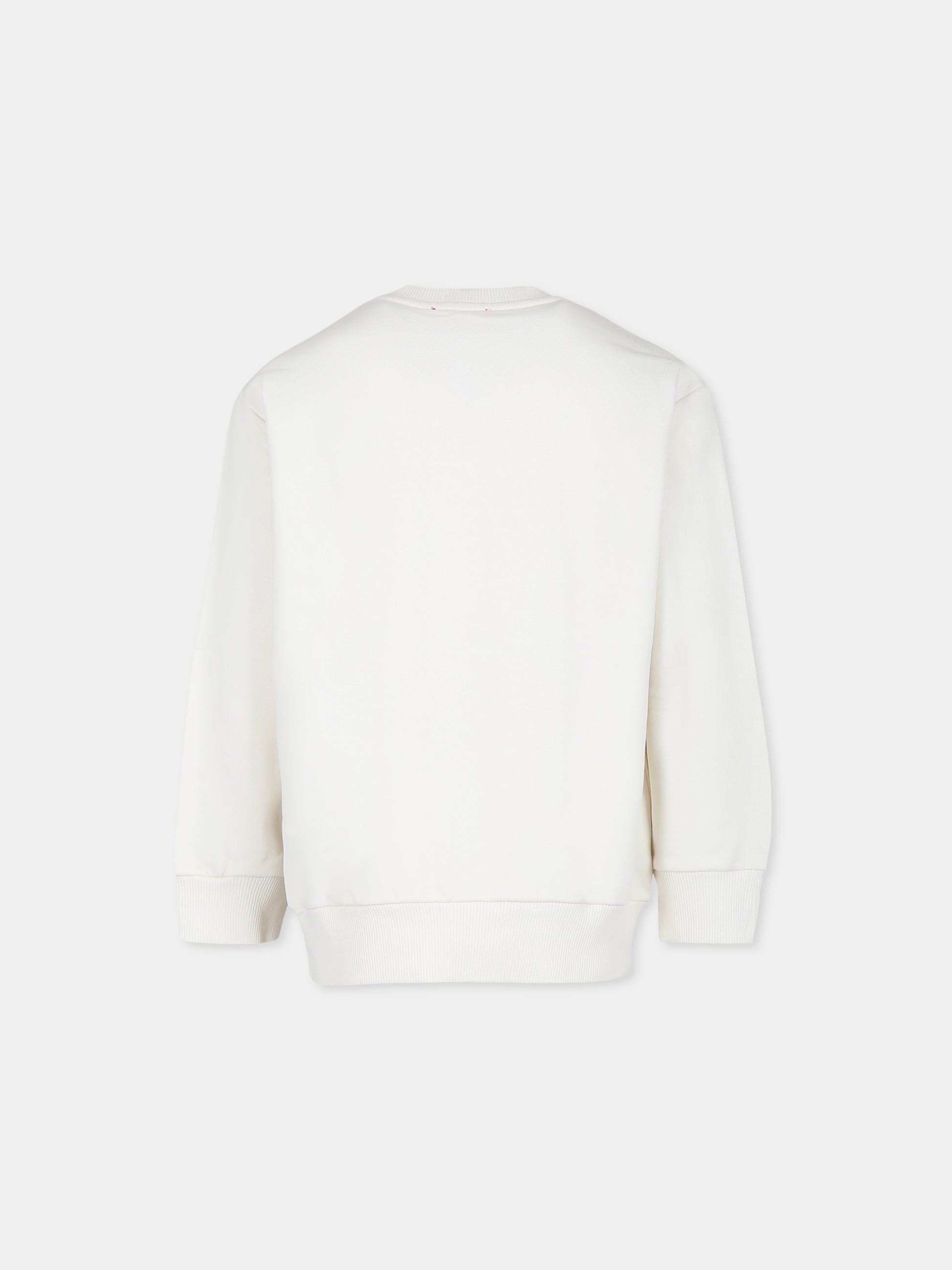 Felpa avorio per bambino con logo,Diesel,J01543 KYAVF K129