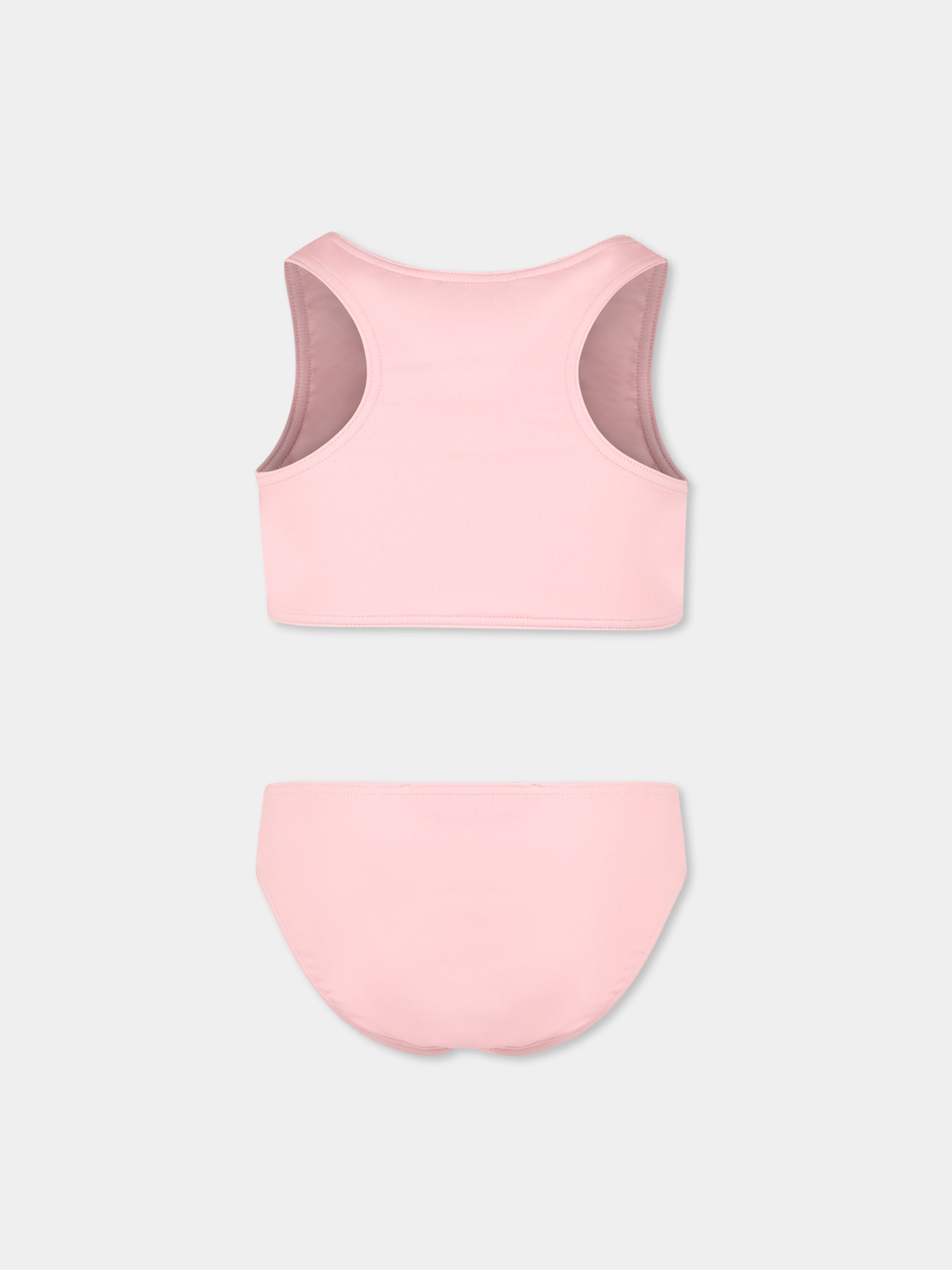 Bikini rosa per bambina con Teddy Bear,Moschino Kids,HAL00P LKA00 50209