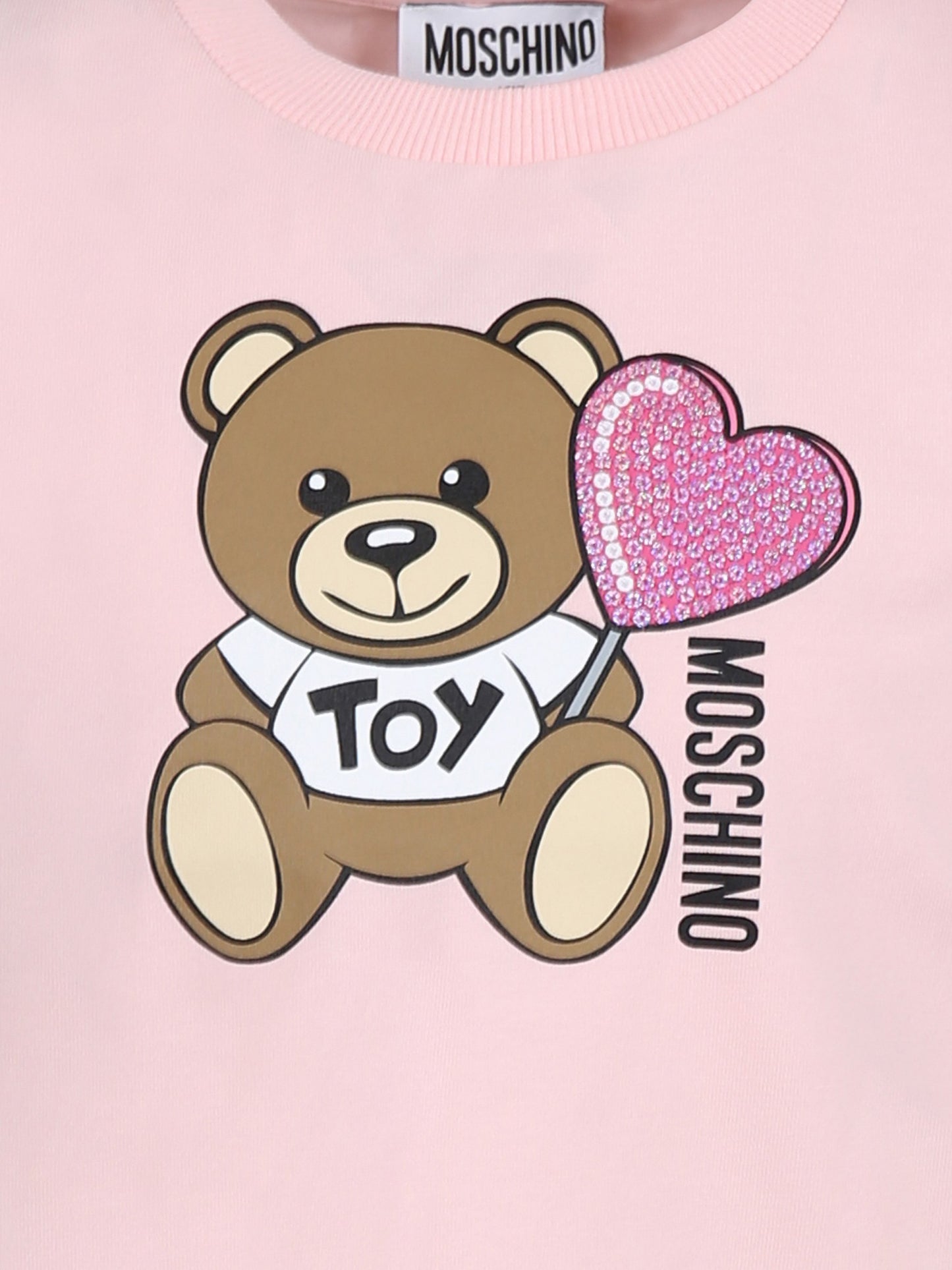 Pink sweatshirt for girl with Teddy Bear