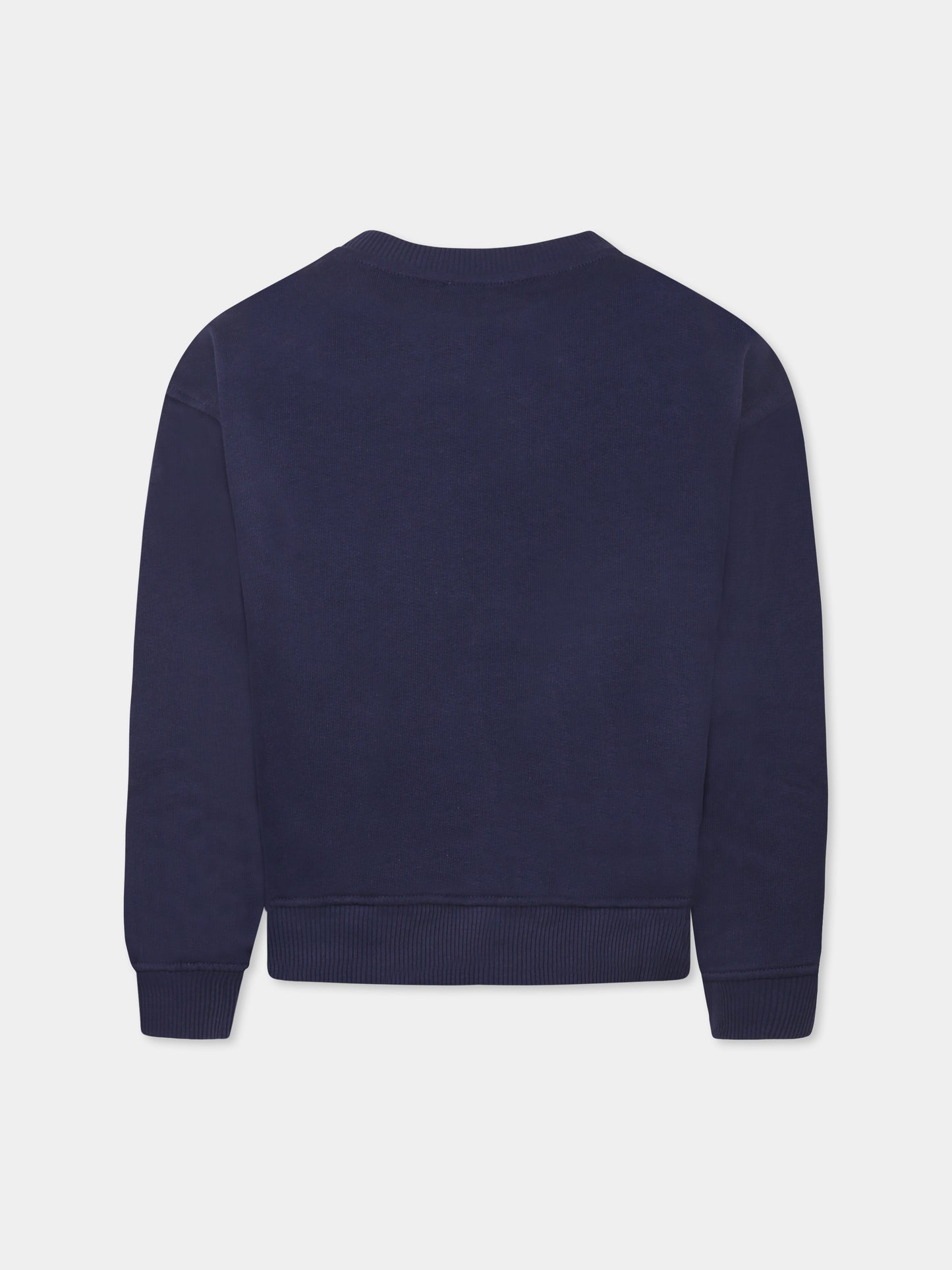 Felpa blu per bambino con Teddy Bear e tavola da windsurf,Moschino Kids,HNF07Y LCA74 40016