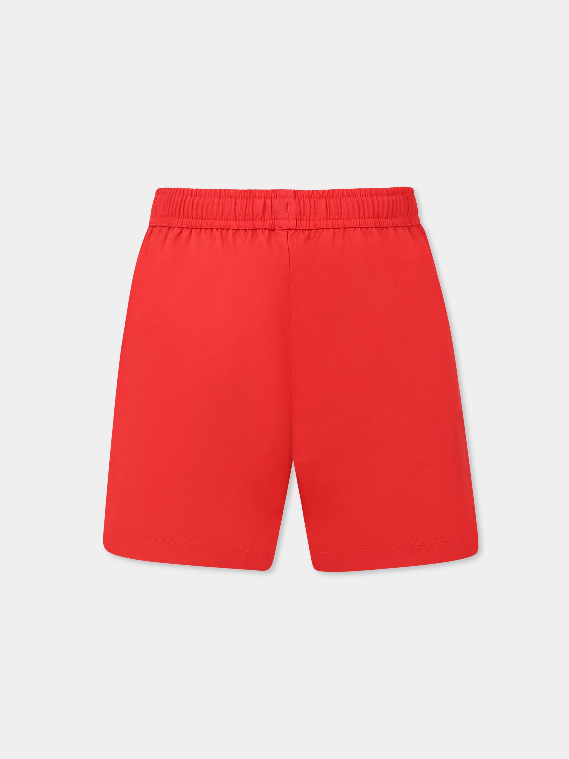 Boxer mare rosso per bambino con Teddy Bear,Moschino Kids,HRL01C LKA02 50109