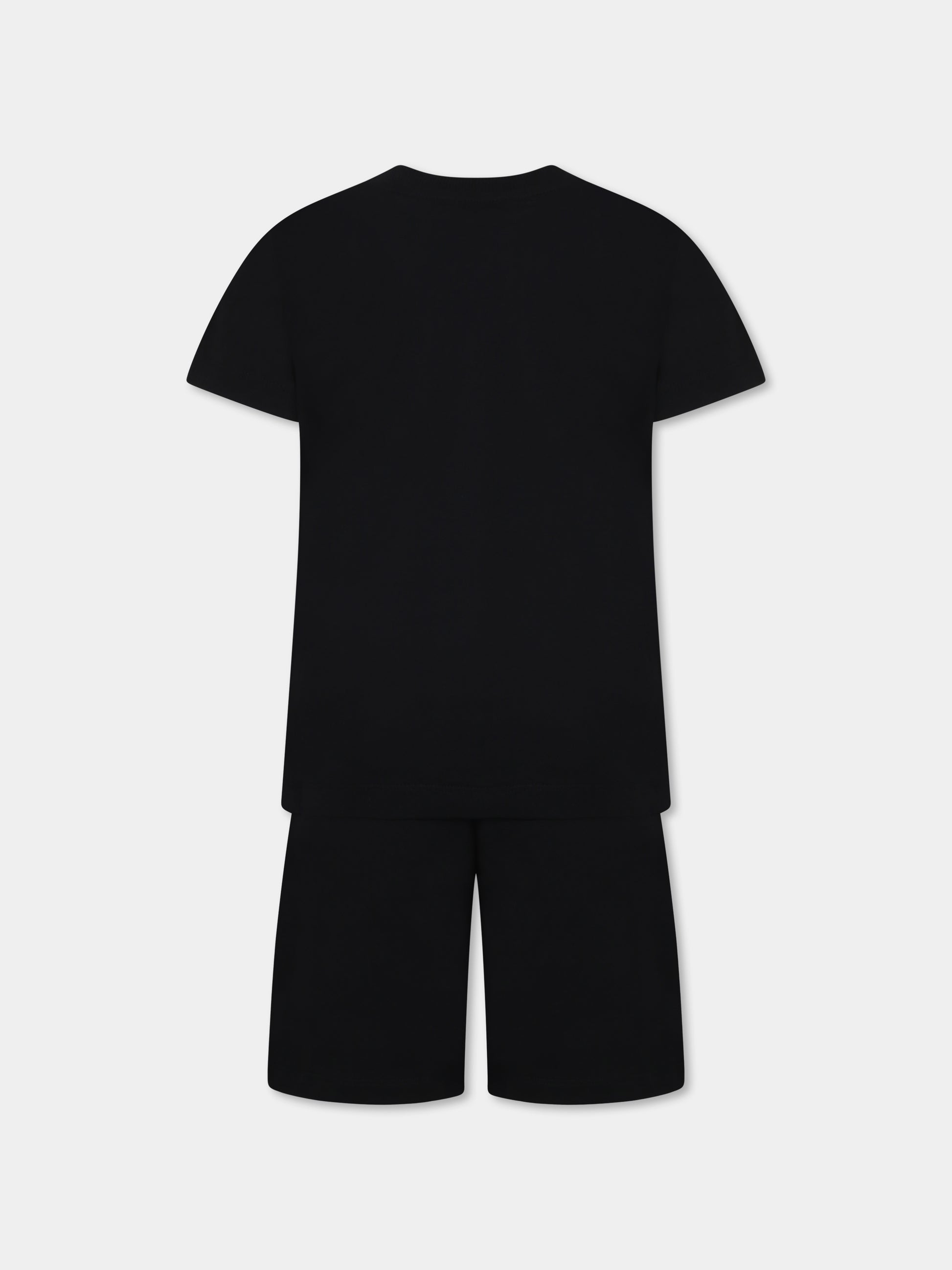 Completo nero per bambino con Teddy Bear,Moschino Kids,HUG00S LCA19 60100