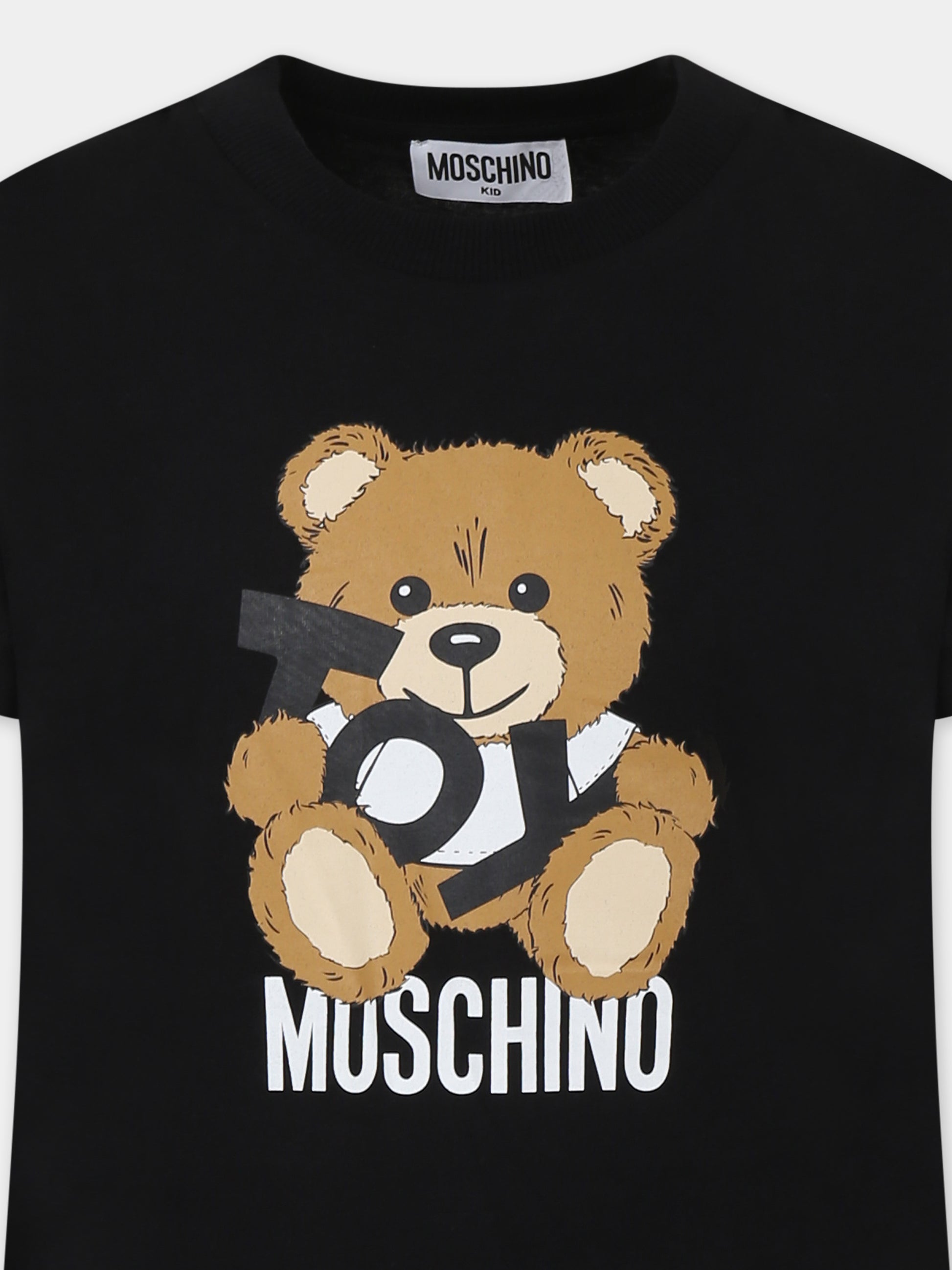 Completo nero per bambino con Teddy Bear,Moschino Kids,HUG00S LCA19 60100