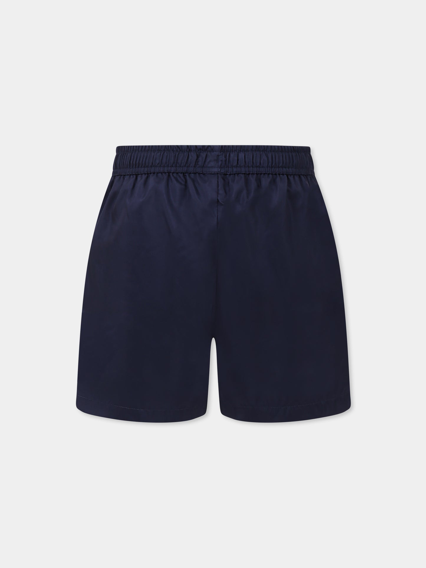 Boxer mare blu per bambino con logo,Moschino Kids,HUL01J LKA02 40016