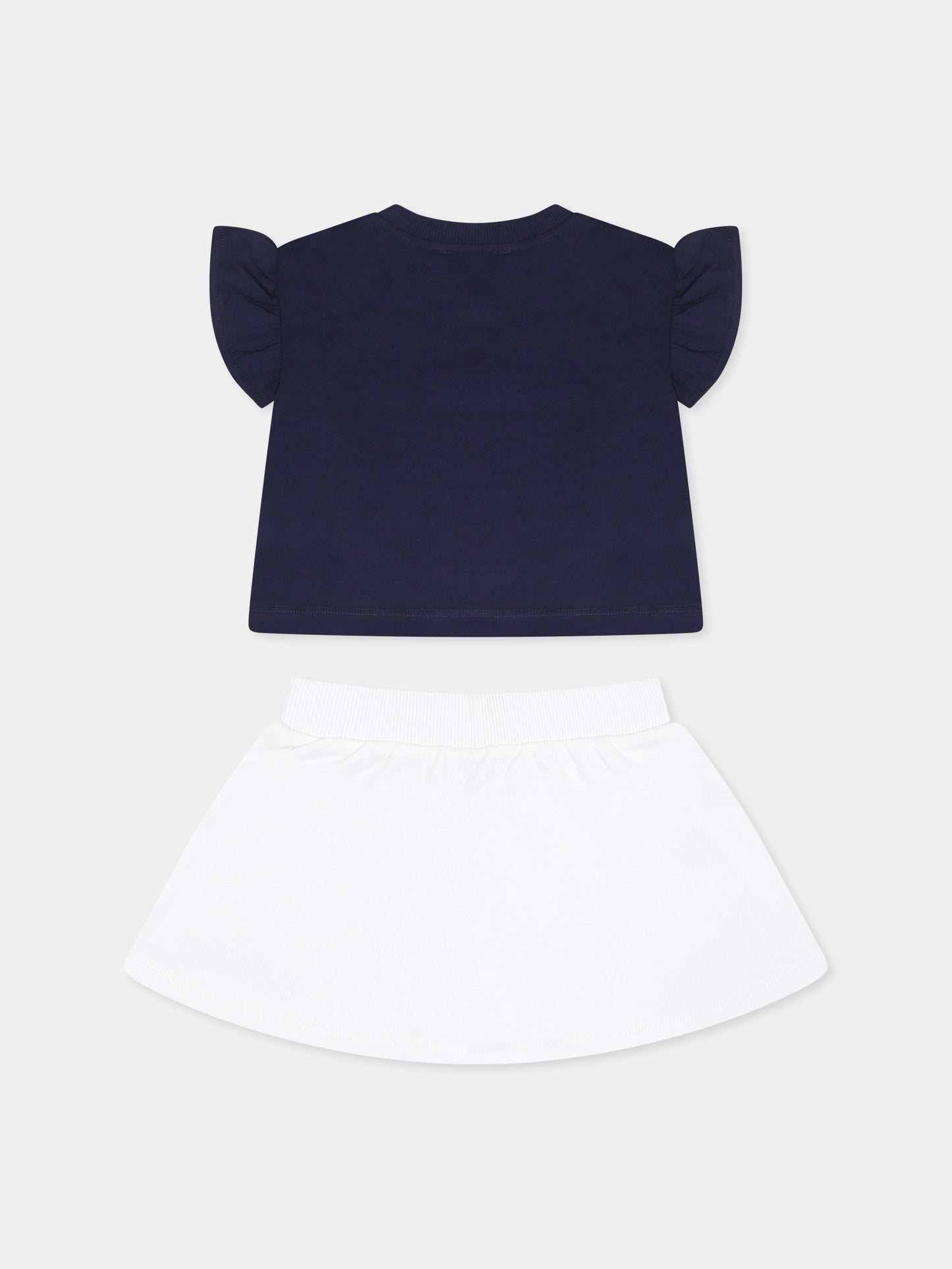 Completo multicolor per neonata con tre Teddy Bears,Moschino Kids,MAG01G LCA19 85269