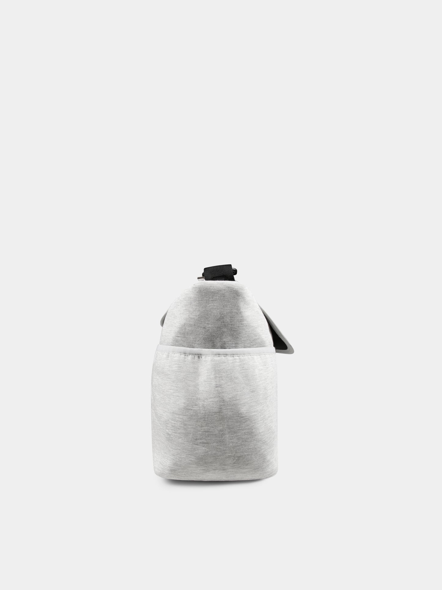 Grey mom bag for babykids with Teddy Bear and logo