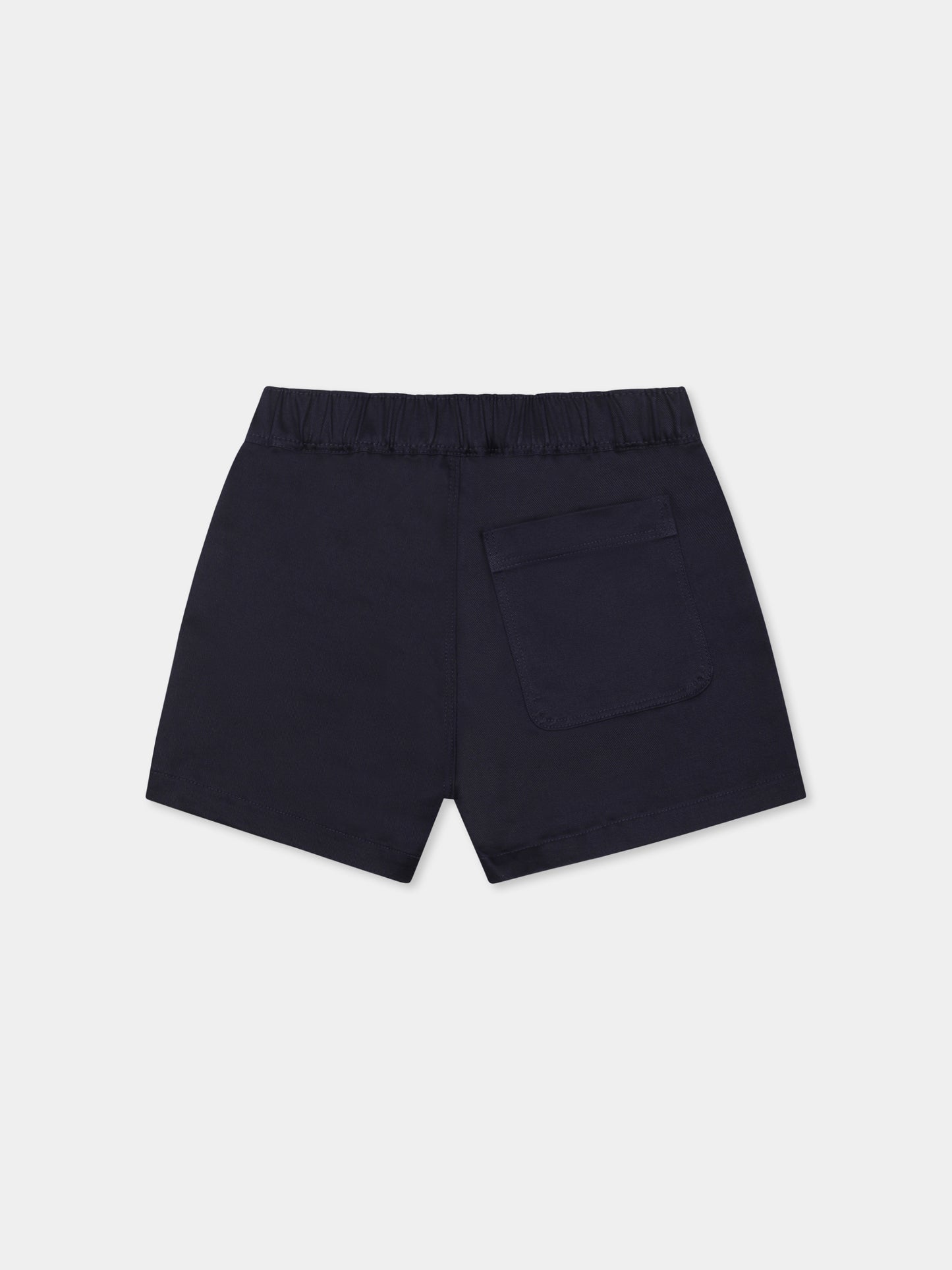 Shorts blu per neonato con Teddy Bear,Moschino Kids,MUQ018 LPA01 40016