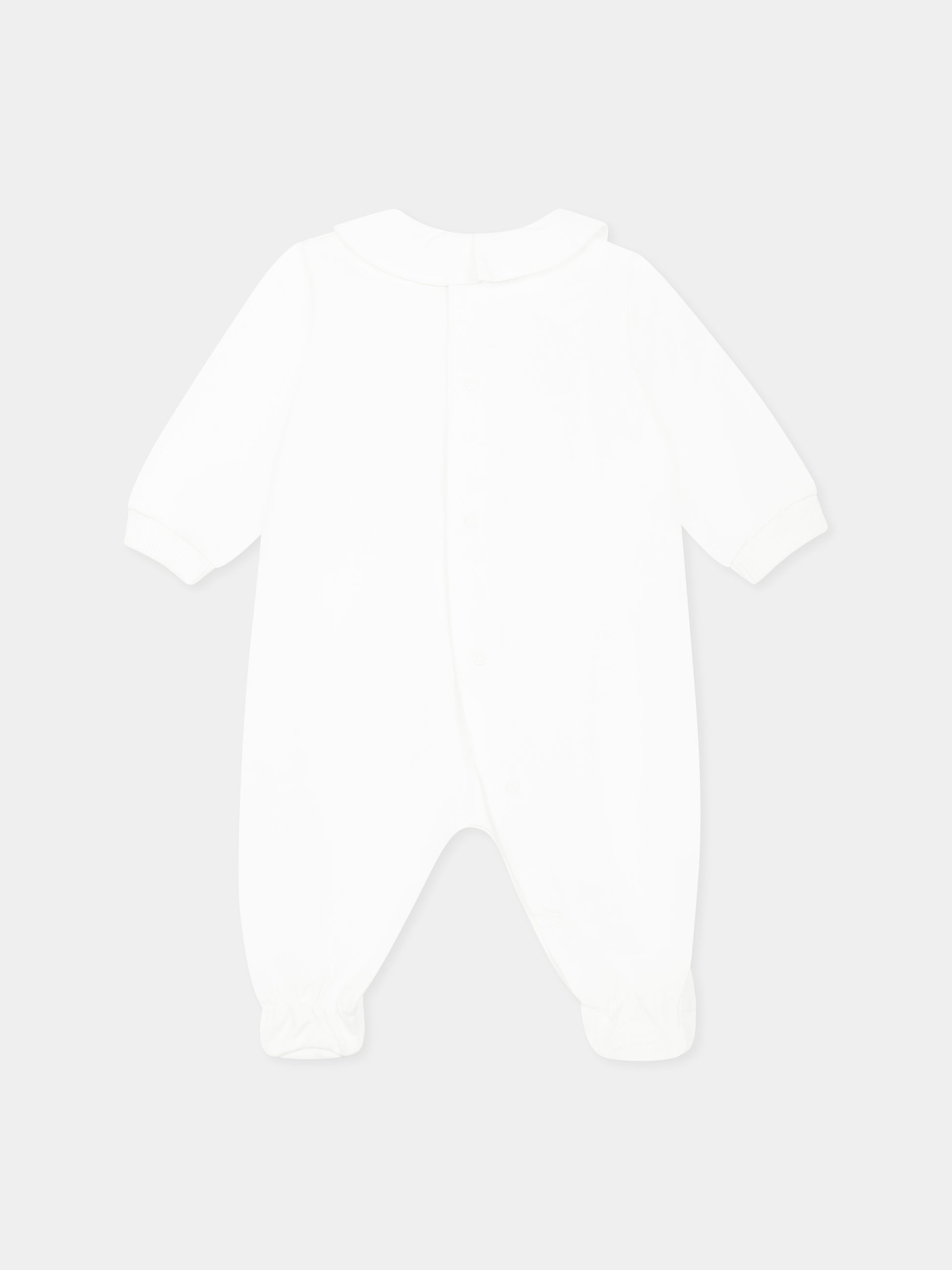 Tutina bianca per neonati con Teddy Bear,Moschino Kids,MUT048 LCA19 10101