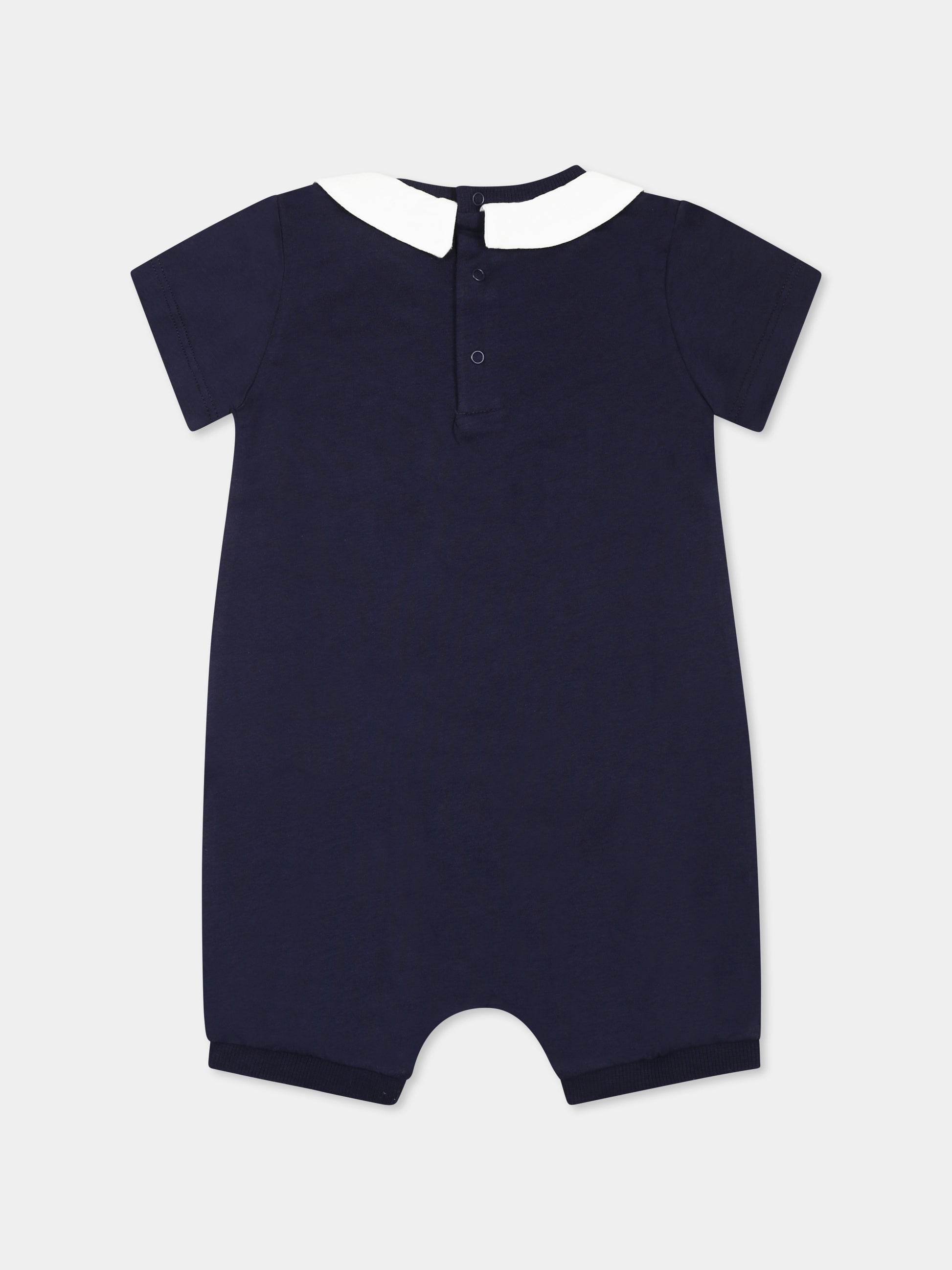 Pagliaccetto blu per neonato con Teddy Bear,Moschino Kids,MUT049 LAA03 40016