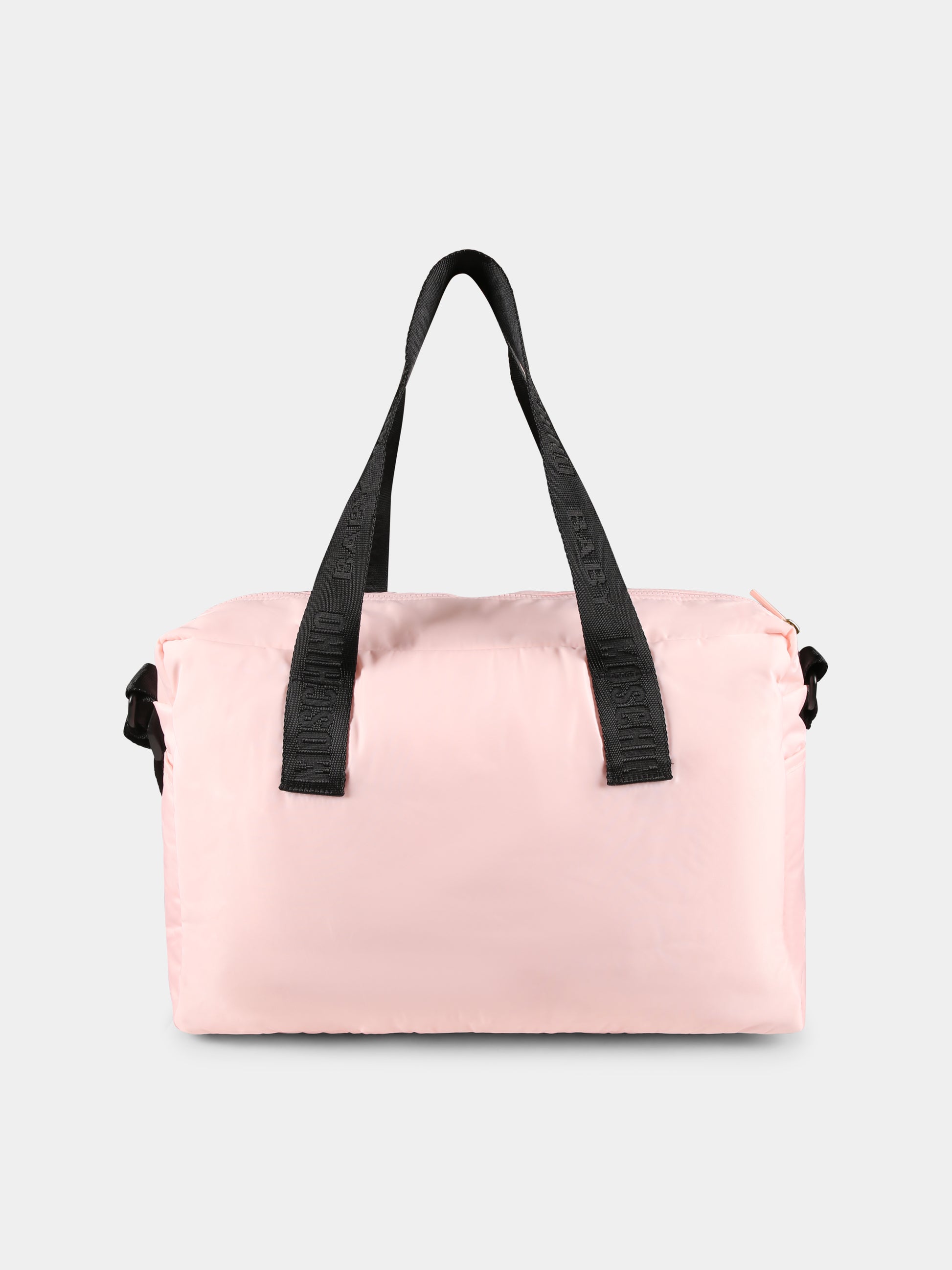 Borsa mamma rosa per neonata con Teddy Bear,Moschino Kids,MUX05C L3A89 50209