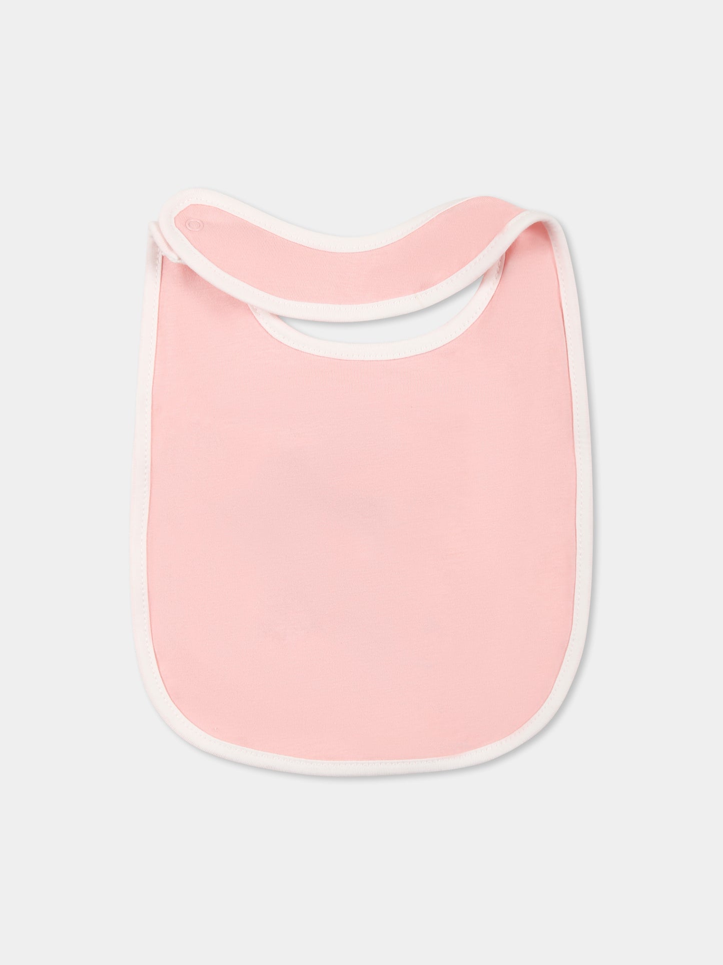 Set bavaglini rosa per neonata con Teddy Bear,Moschino Kids,MUY087 LAA03 50209