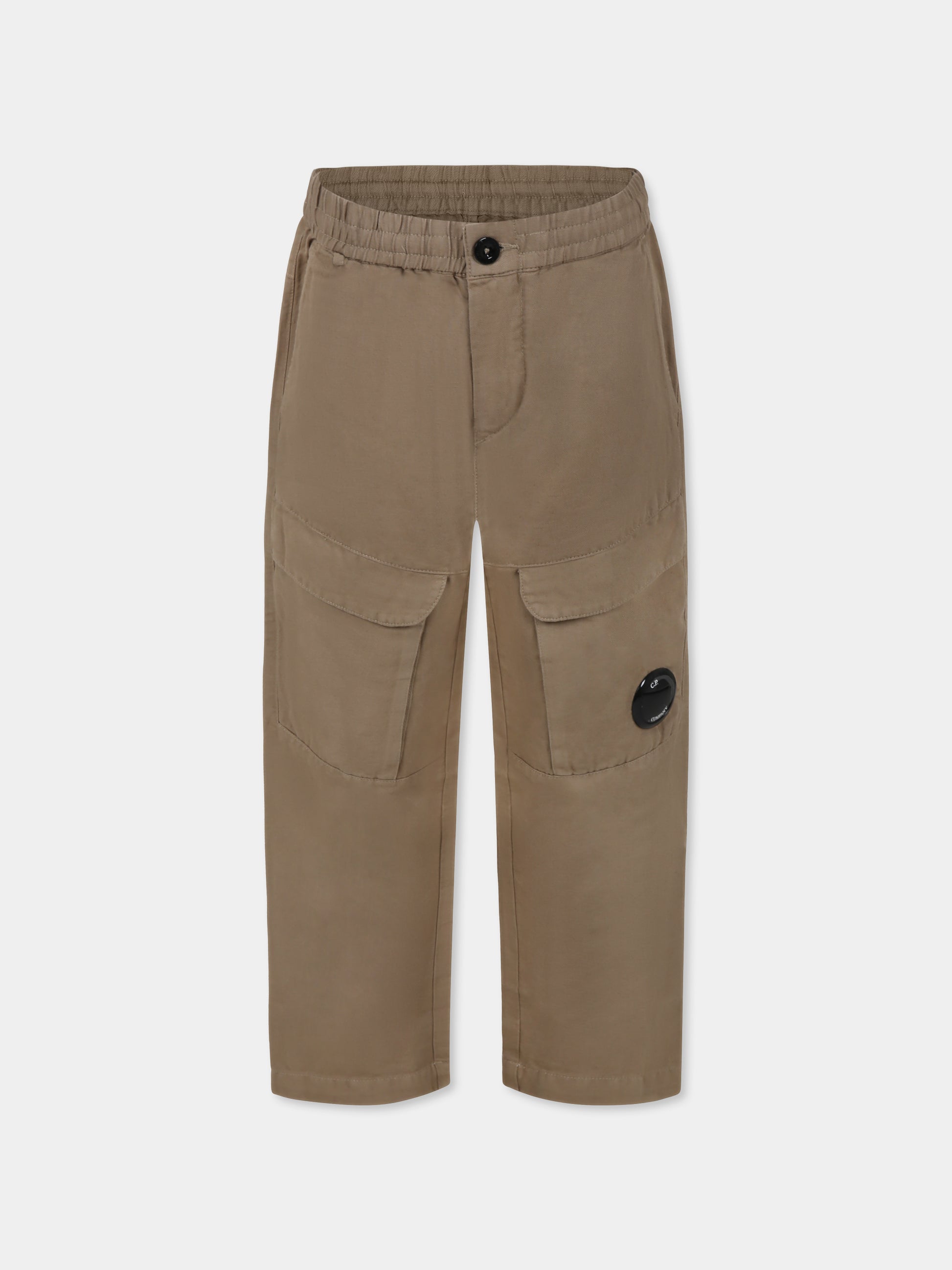 Pantaloni beige per bambino,C. P. Company,CUP00M LZC01 20262