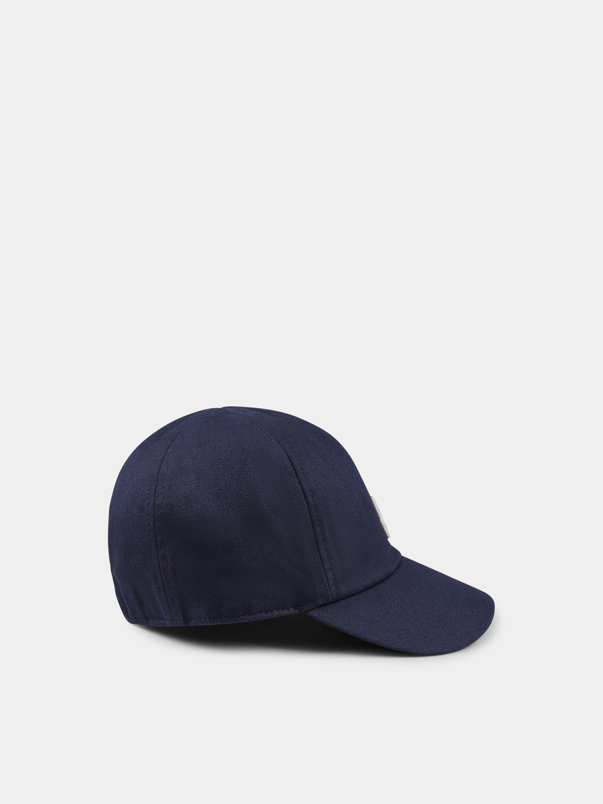 Cappello blu per neonato con logo,Moncler Kids,K1951 3B00008 04863 742