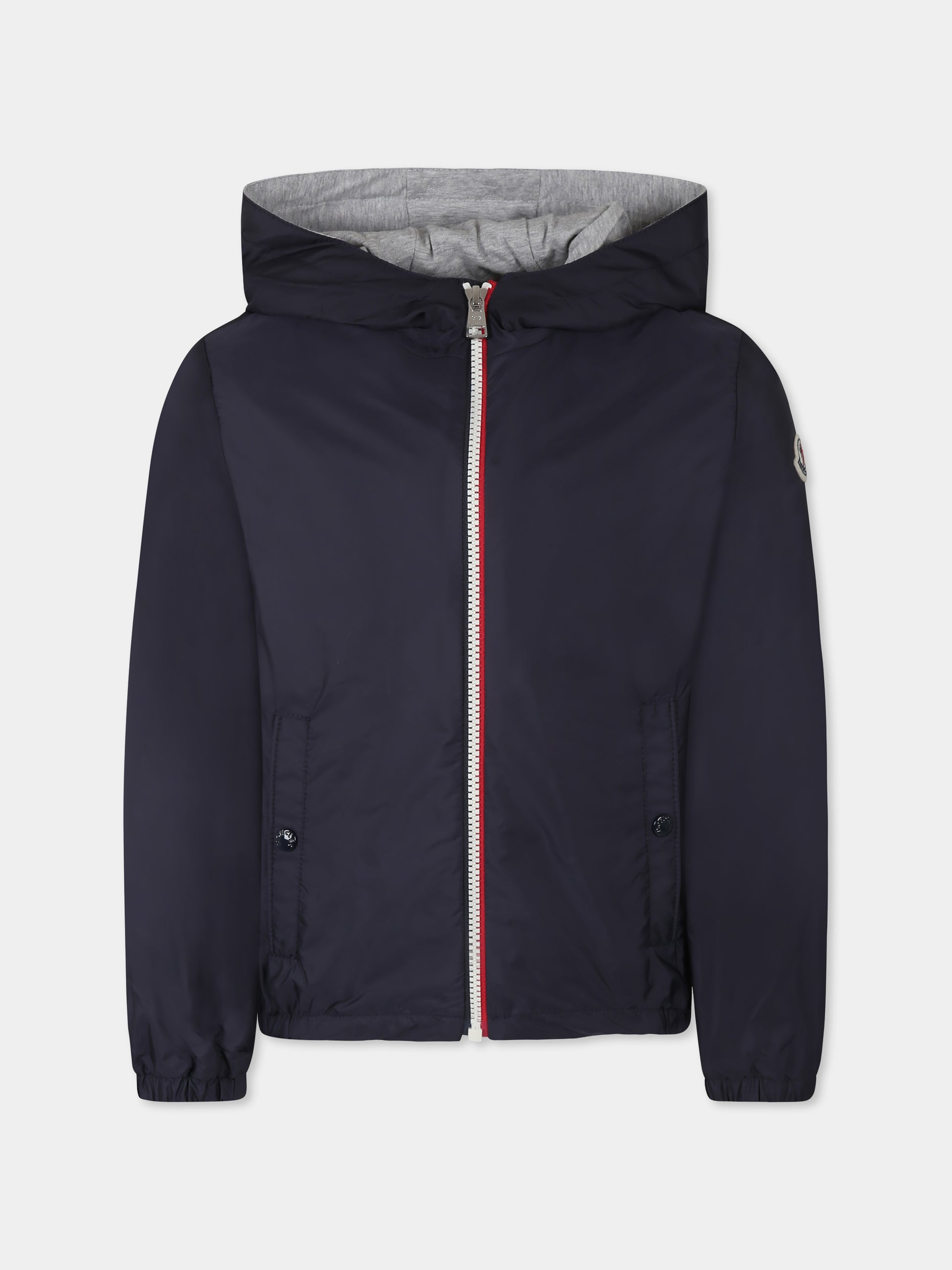 Giacca a vento New Urville blu per bambino con logo,Moncler Kids,K1954 1A00057 53A5E 742