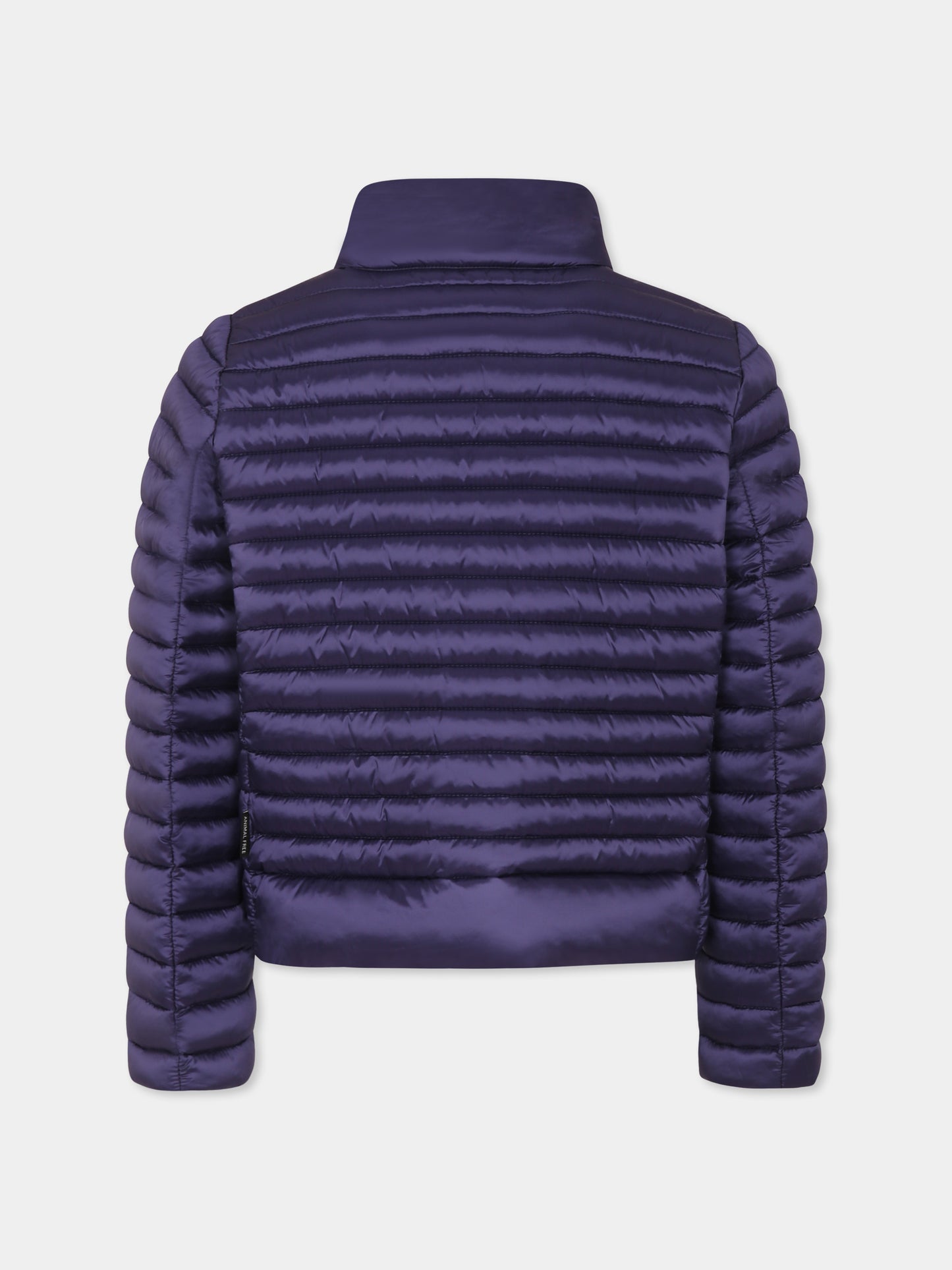 Piumino  Aya blu per bambina con logo,Save The Duck Kids,J31058G IRIS20 90000