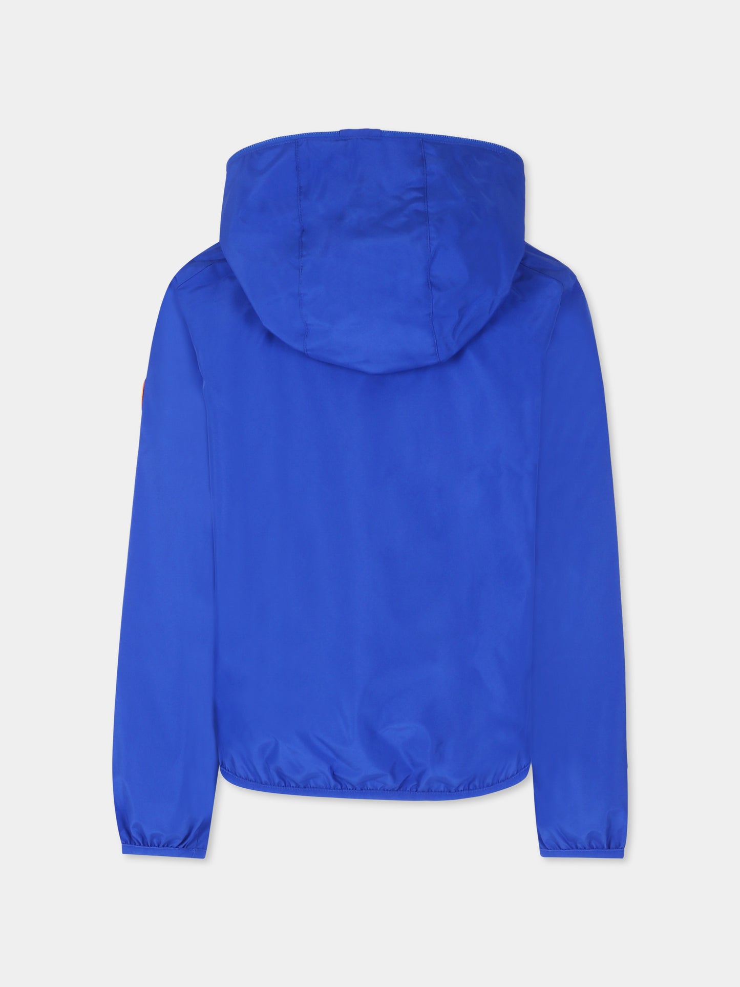 Giacca a vento Jules azzurra per bambino con logo,Save The Duck Kids,J30036X WIND20 90049