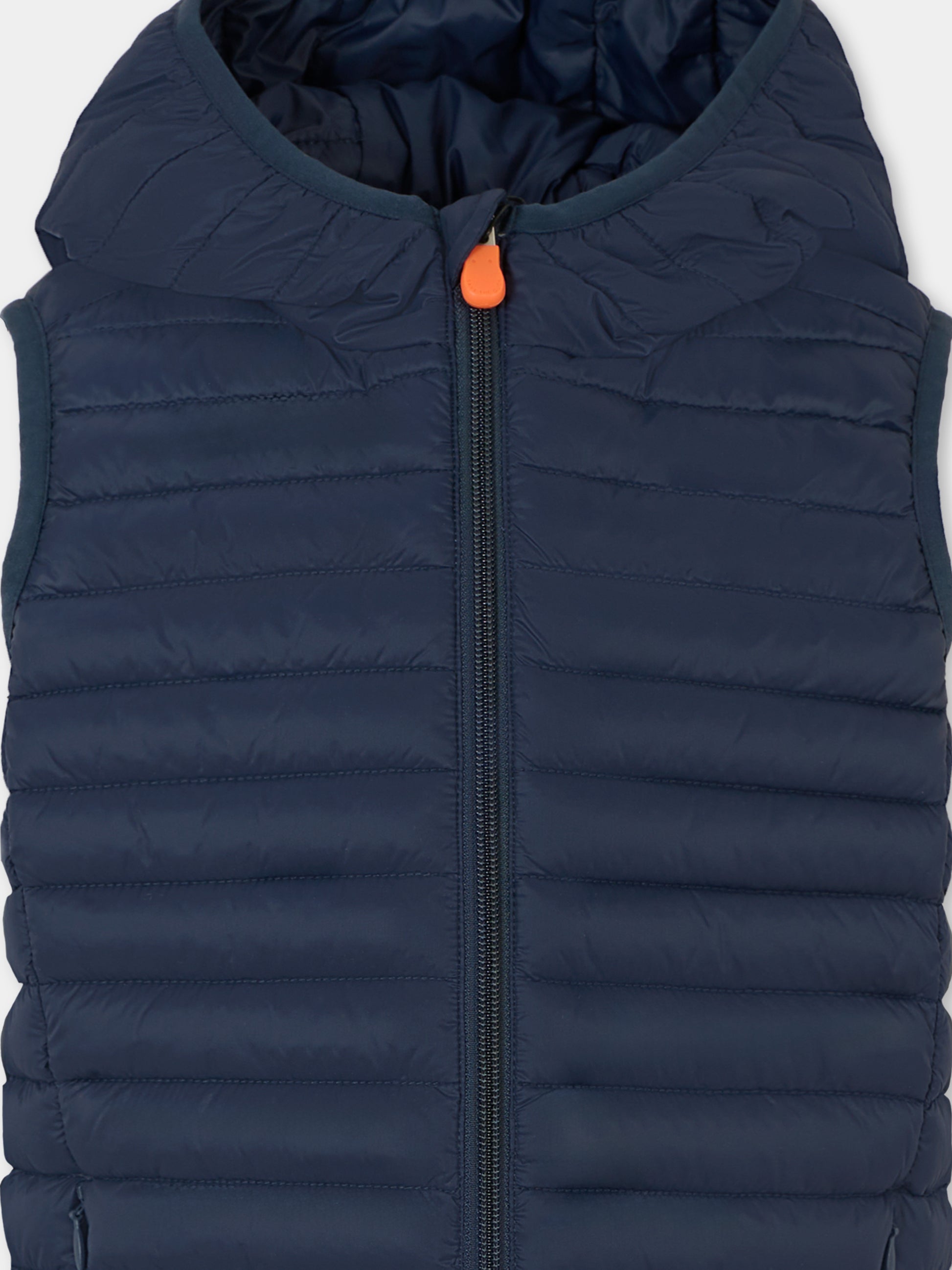 Gilet blu Cupid per bambino con logo,Save The Duck Kids,J80649X GIGA20 90000
