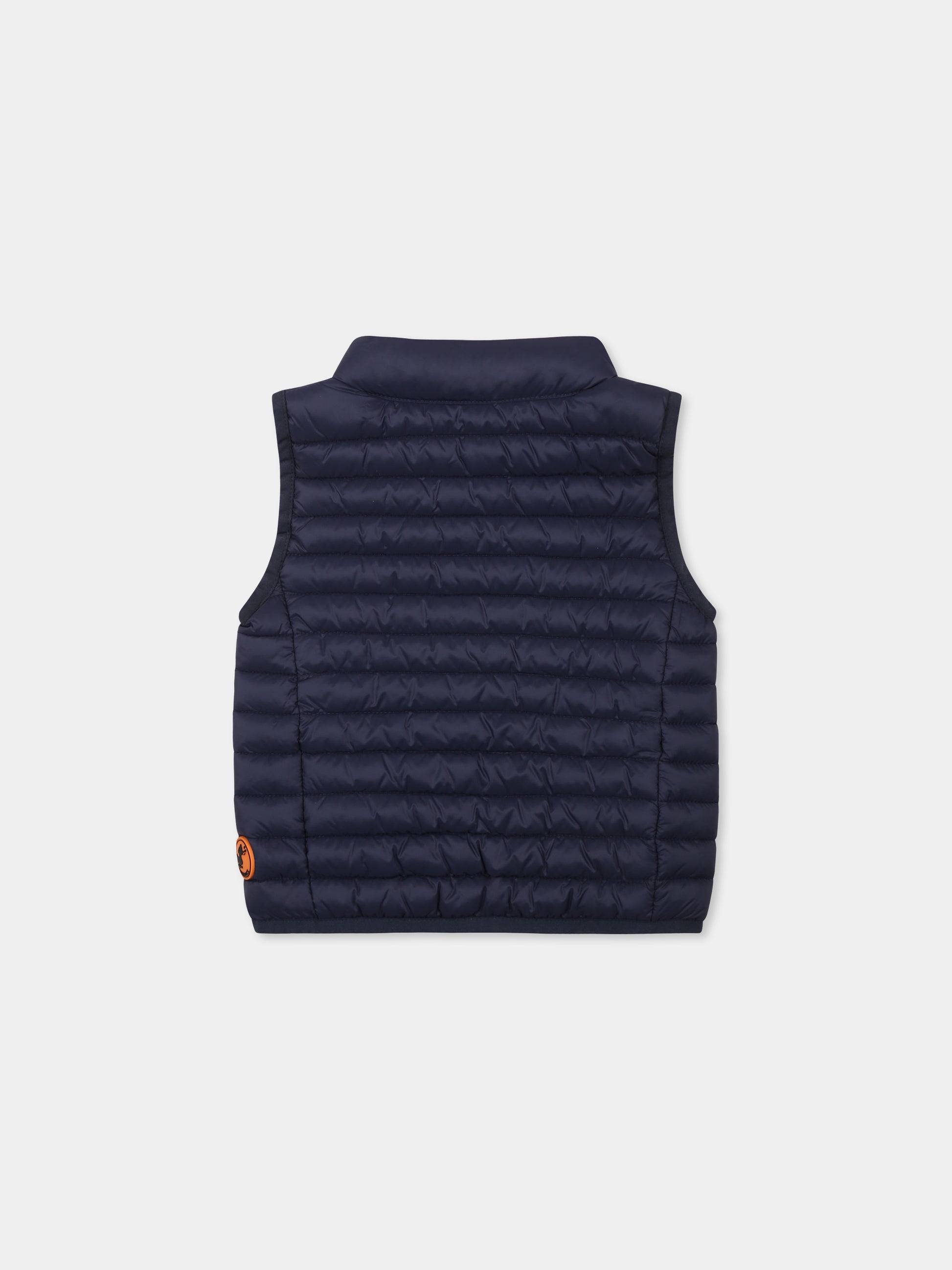 Gilet Kit blu per neonato con logo,Save The Duck Kids,I81480X GIGA20 90000