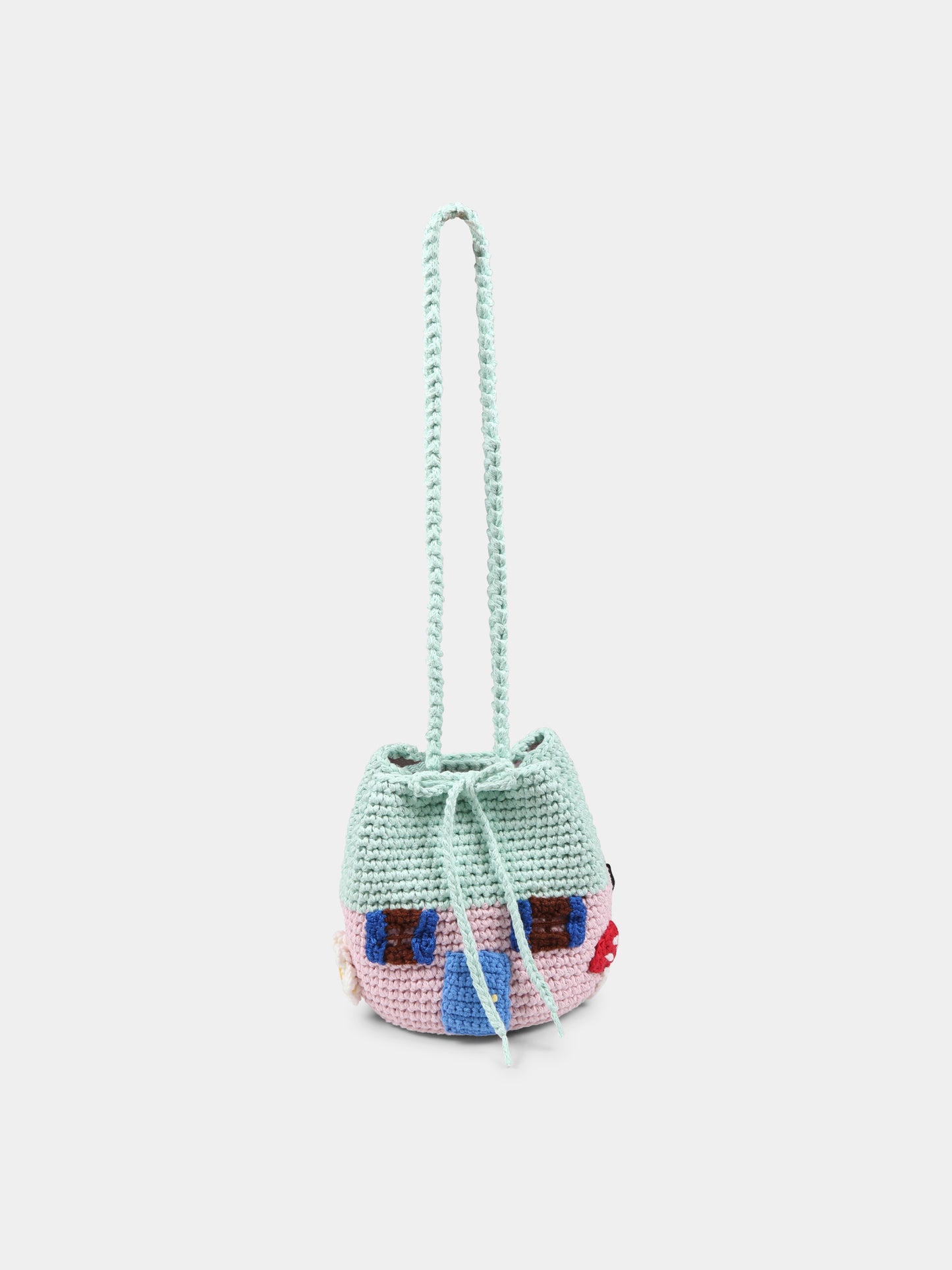 Multicolor bag for girl with house