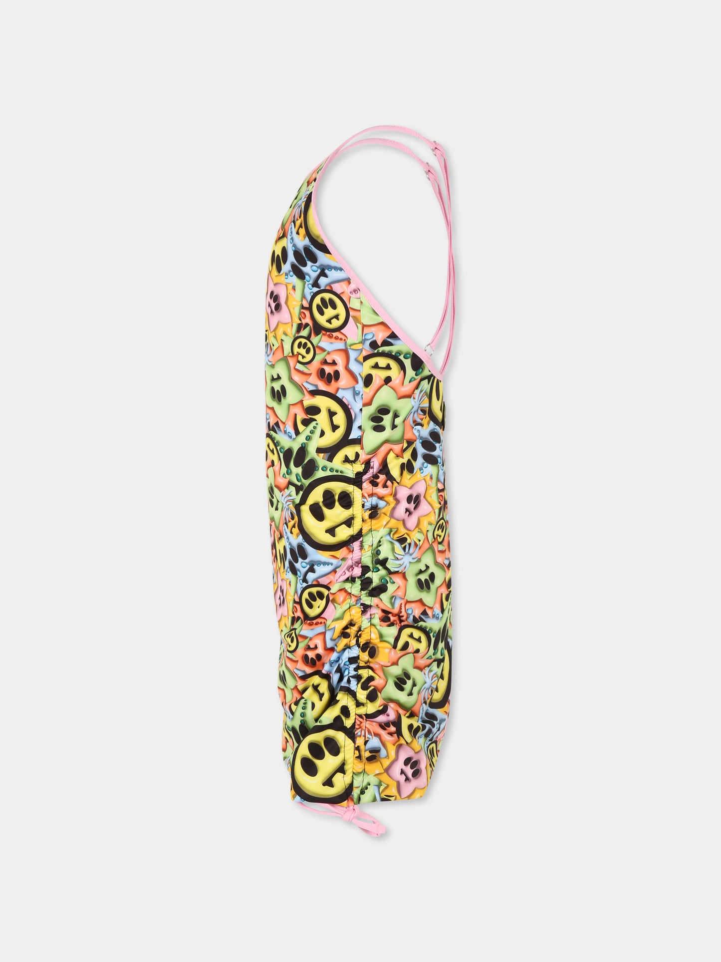 Copricostume multicolor per bambina con smile all over,Barrow,S5BKJGDR188 140