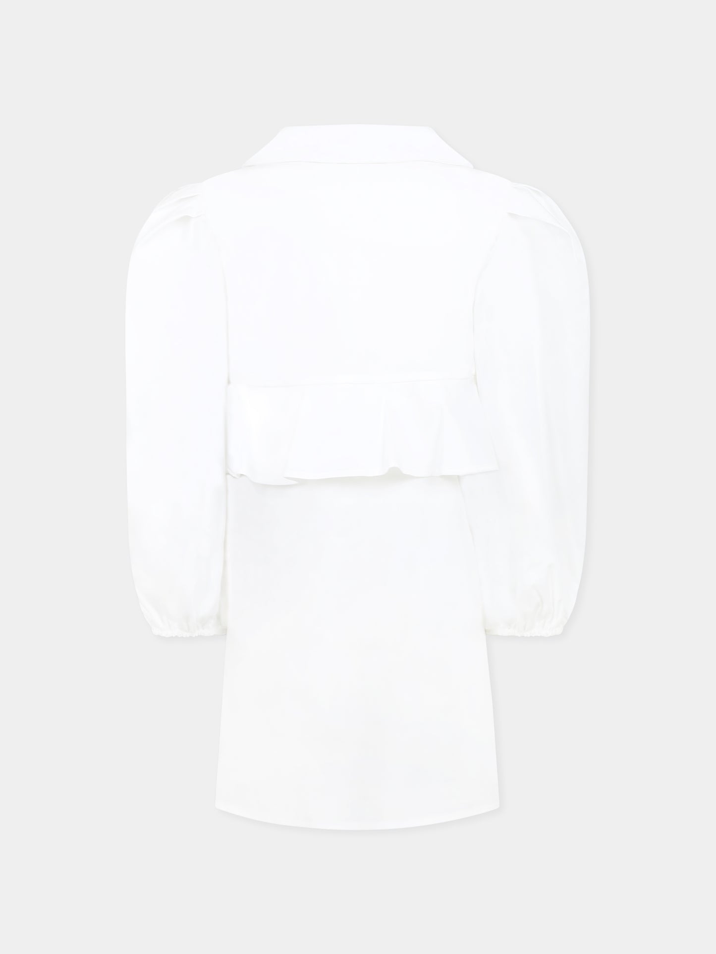 Vestito bianco per bambina con logo,Msgm Kids,S5MSJGDR126 001