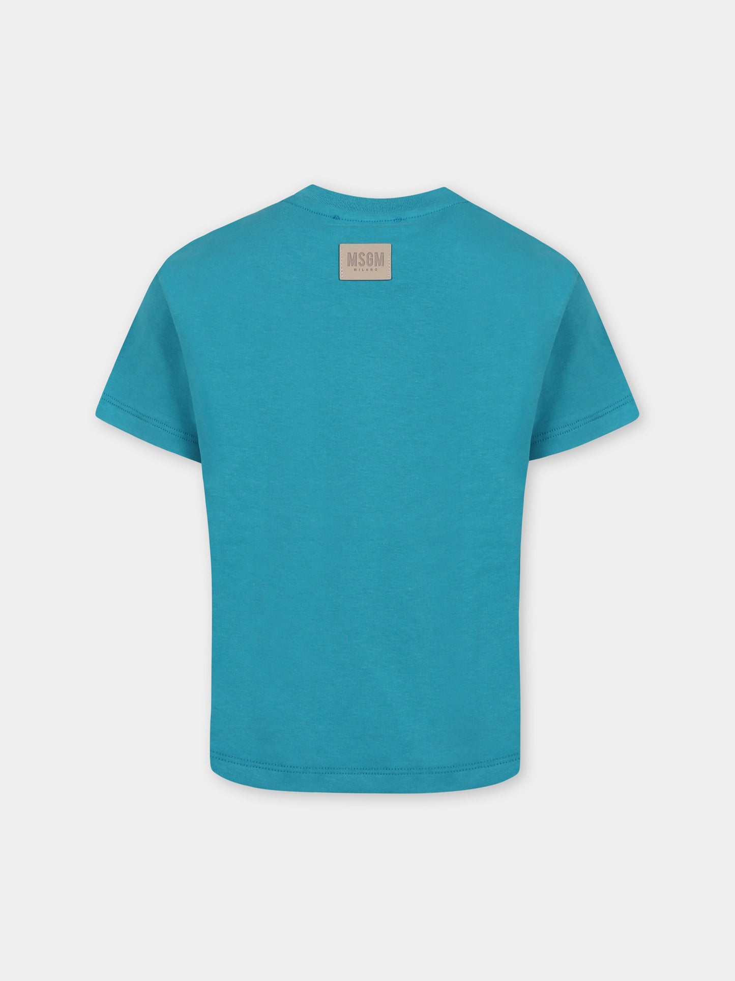 Green t-shirt for kids with logo