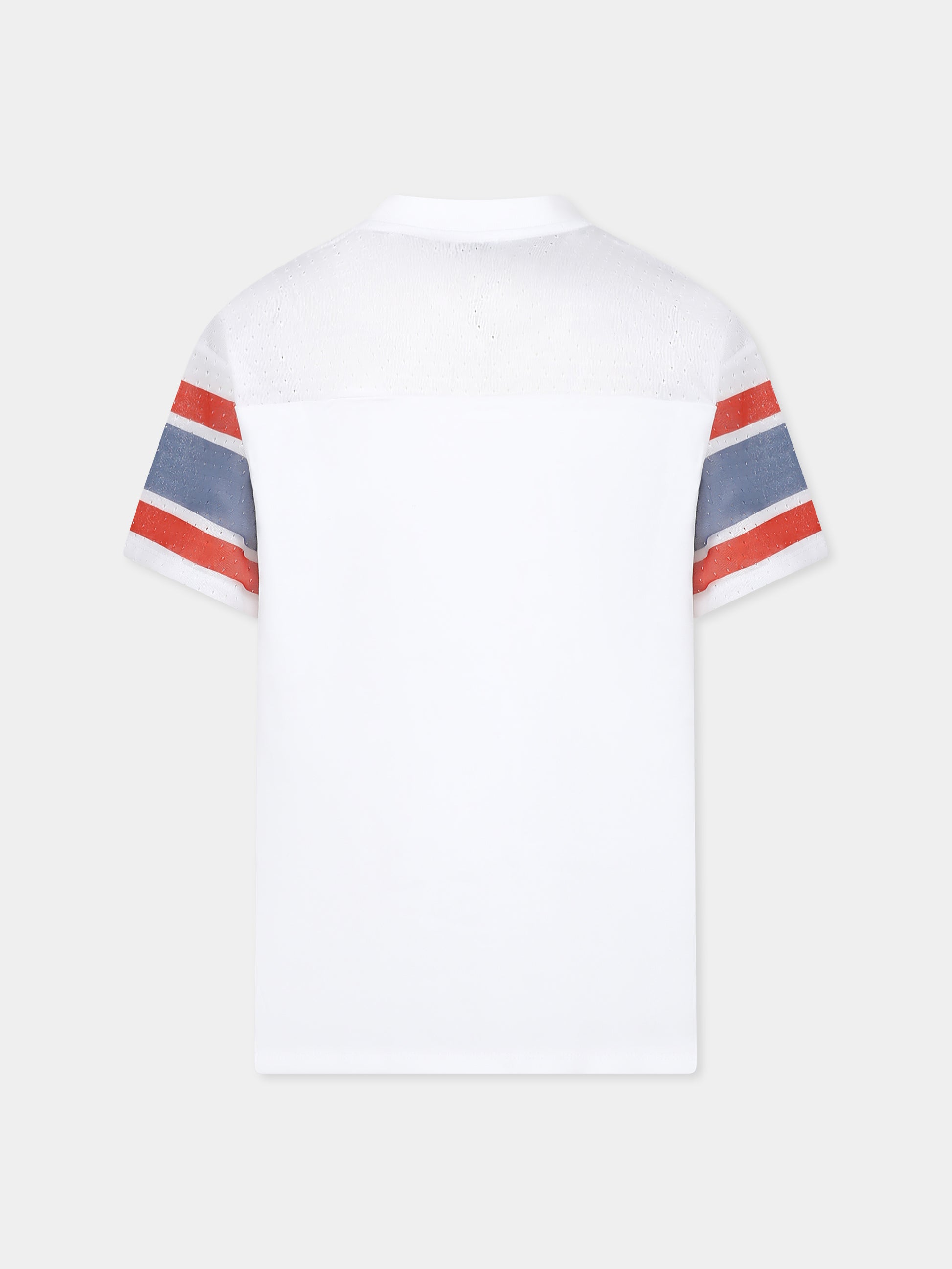 Vestito bianco per bambina con logo e numeri,Stella Mccartney Kids,TW1D41 Z2692 100