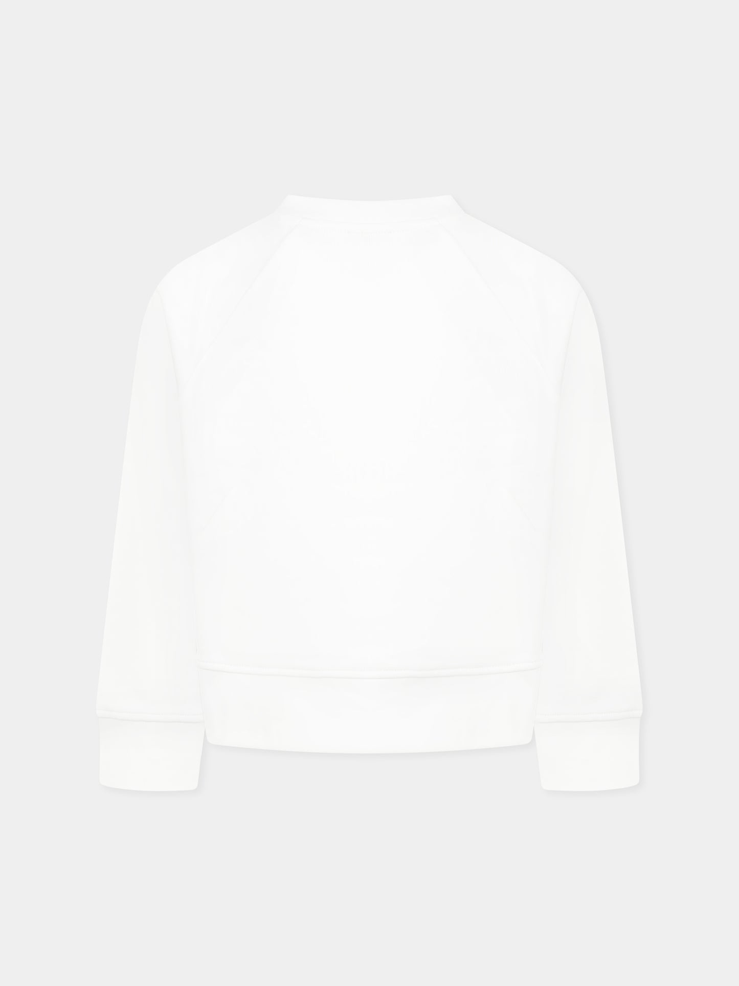 Felpa bianca per bambina con logo,Stella Mccartney Kids,TW4C90 Z0499 101