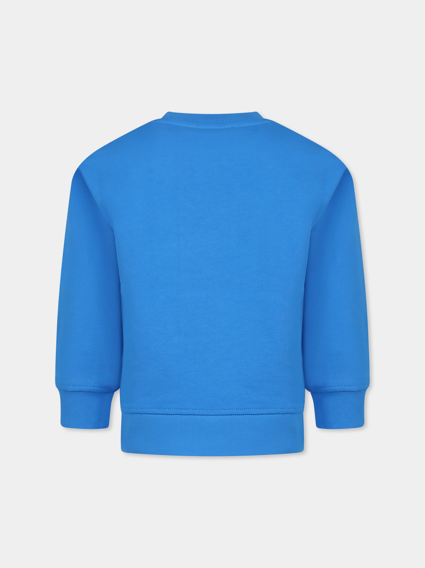 Felpa azzurra per bambino con logo,Stella Mccartney Kids,TW4P30 Z0499 612