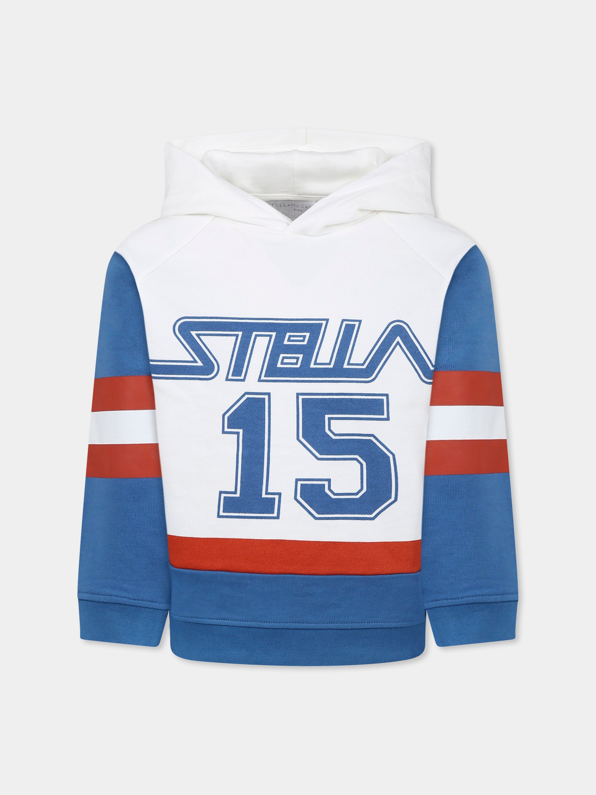 Felpa multicolor per bambino con logo,Stella Mccartney Kids,TW4Q90 Z0499 999