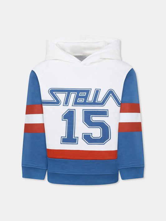 Felpa multicolor per bambino con logo,Stella Mccartney Kids,TW4Q90 Z0499 999