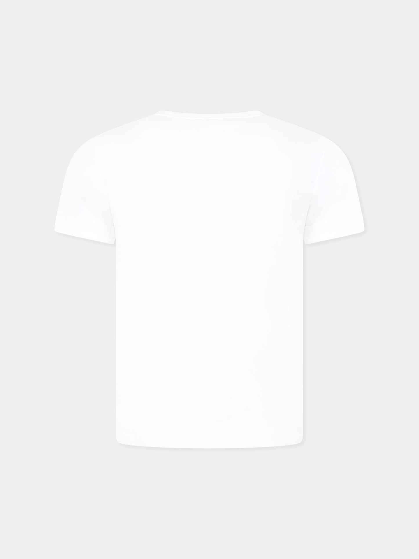 T-shirt bianca per bambina con stella,Stella Mccartney Kids,TW8B51 Z0434 101