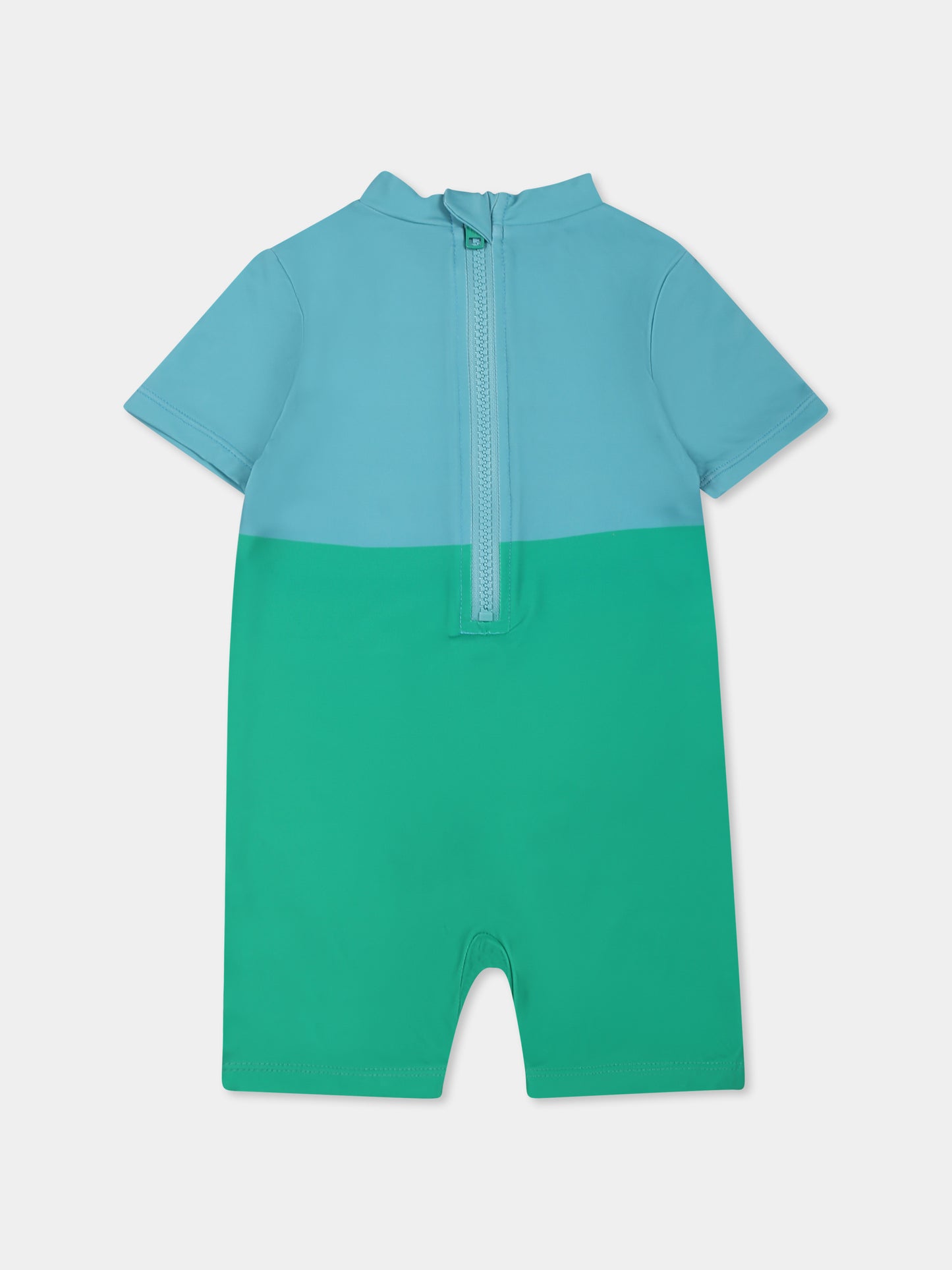 Pagliaccetto Anti Uv verde per neonato con rana,Stella Mccartney Kids,TWC509 Z0157 999