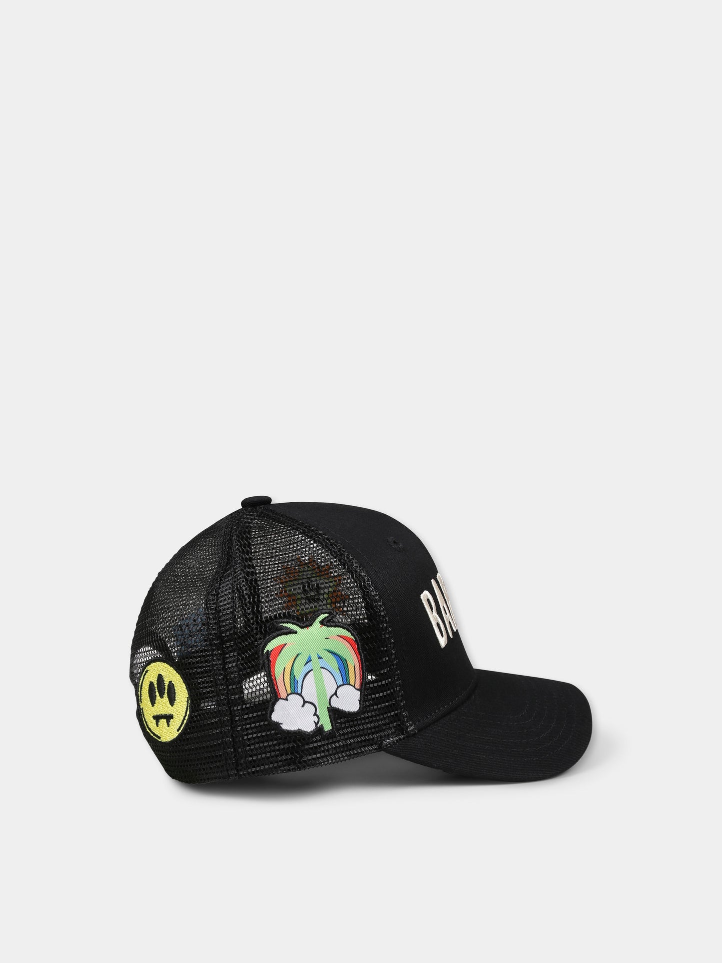 Cappello nero per bambini con logo e smile,Barrow,S5BKJUBC018 110